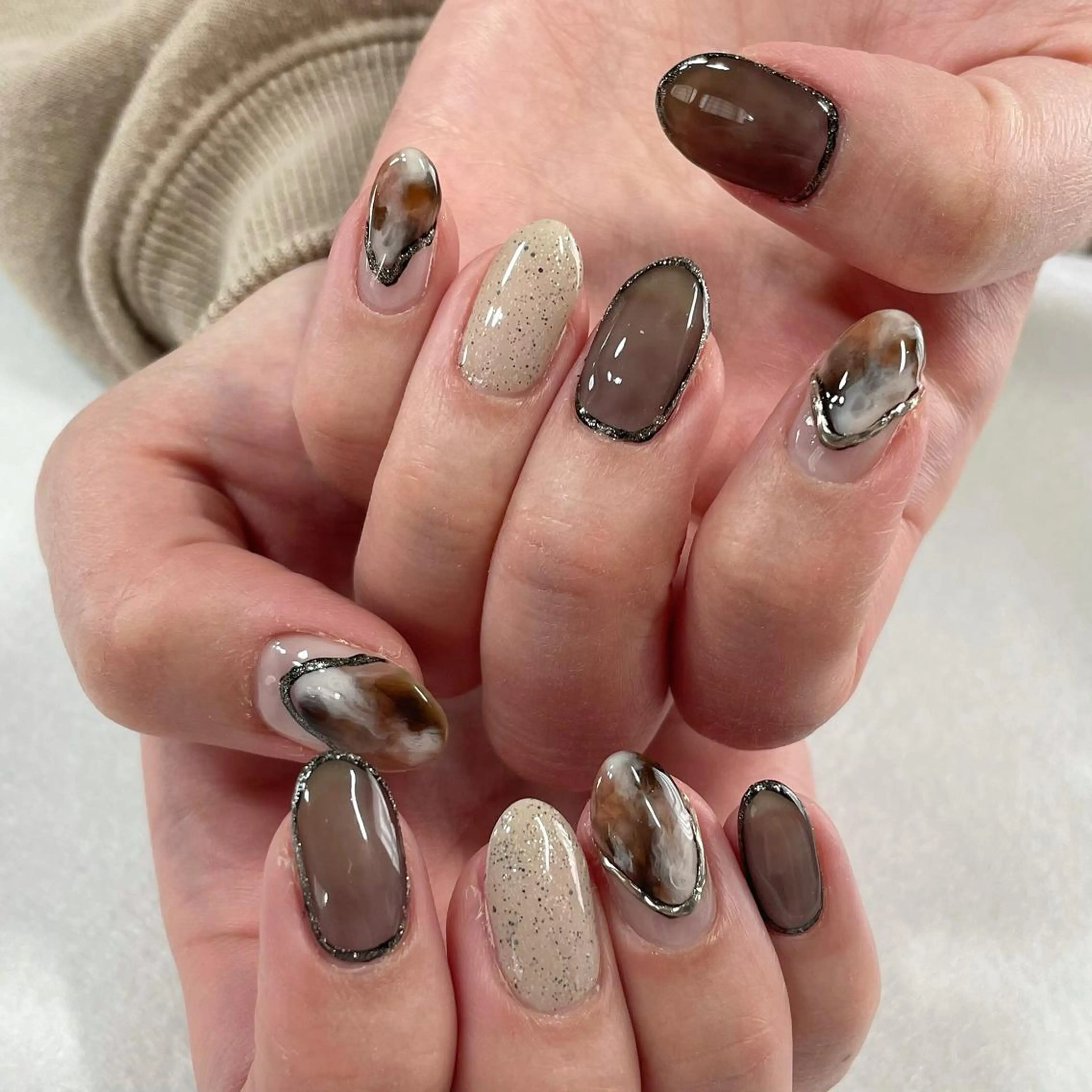 ネイル ジェルネイル 東 千夏のネイルデザイン