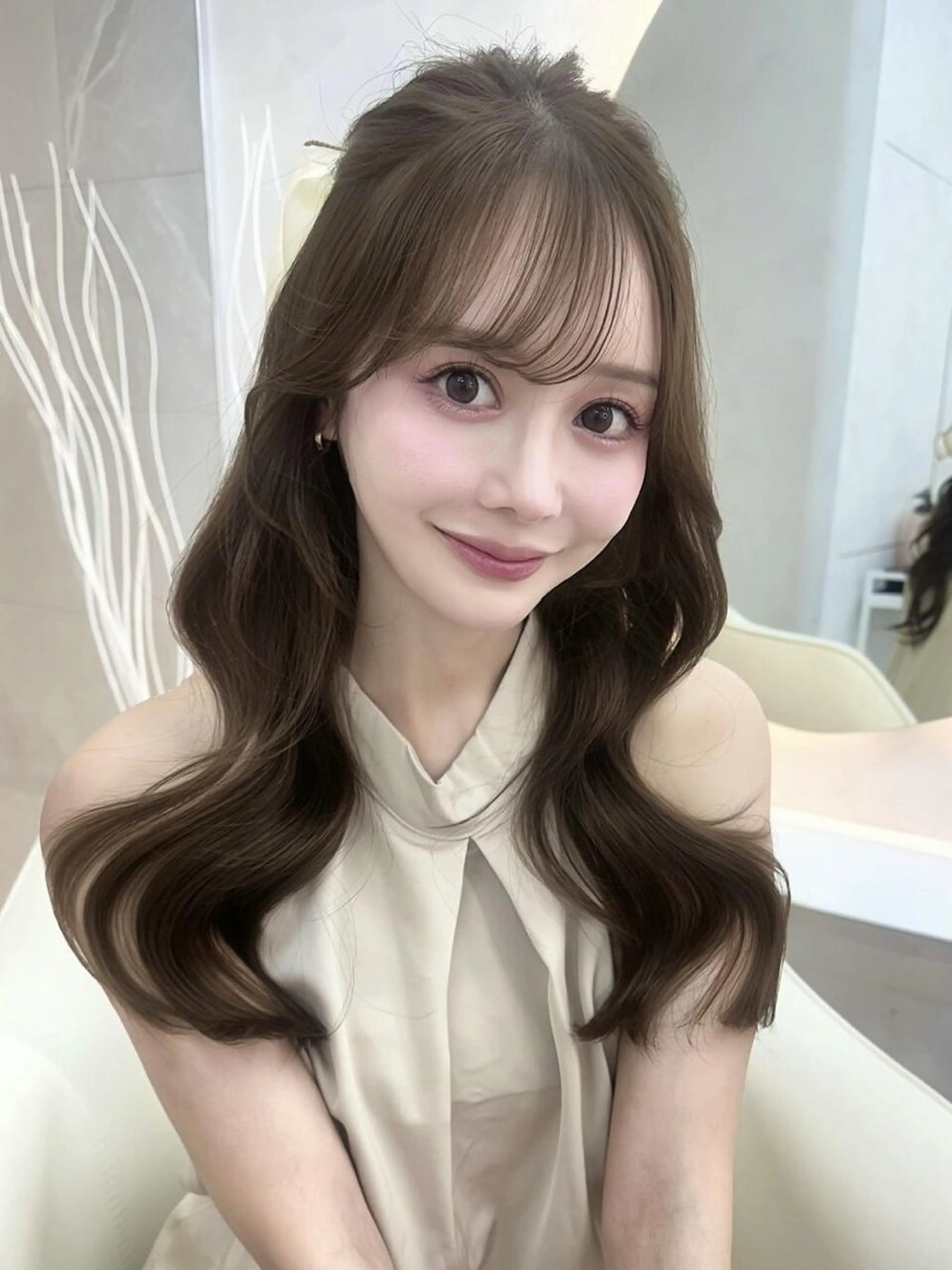 ロング カラー ☁️もえみ︎︎☁️ モデル様募集中のヘアスタイル