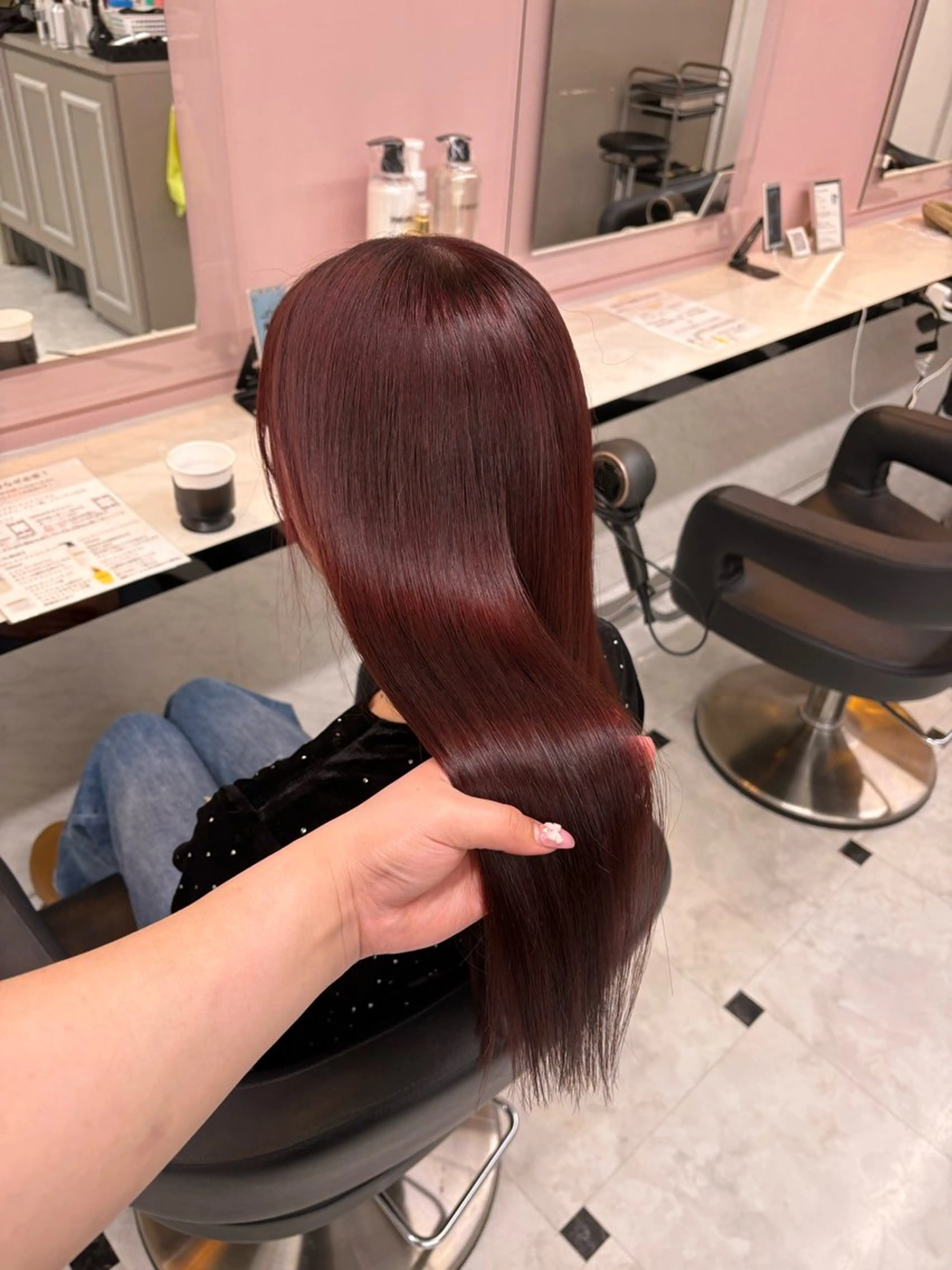 ロング カラー ヘアカラー トリートメント ヘッドスパ ヘアセット 透明感ベージュカラー 🪞上野🪞AIのヘアスタイル