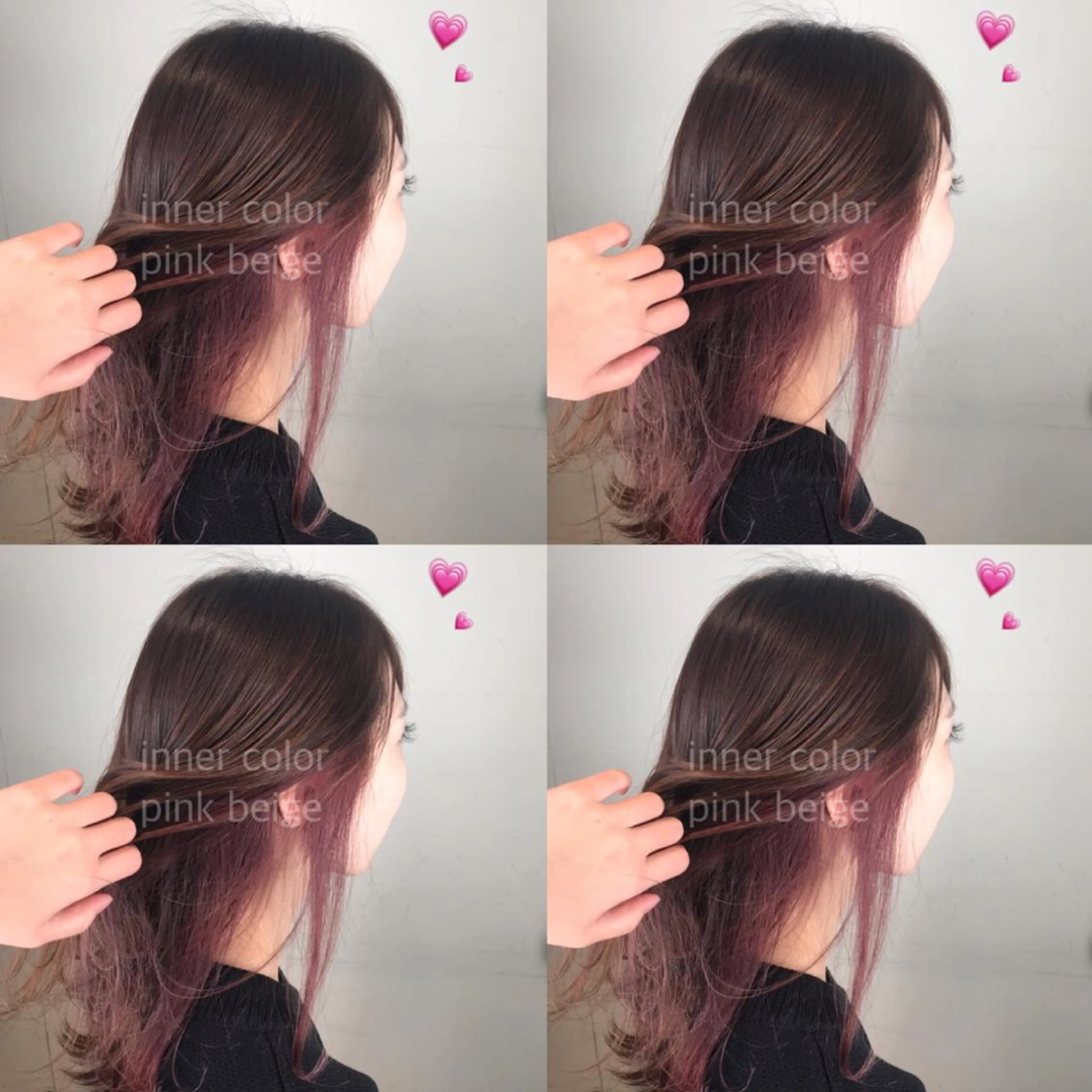 セミロング カラー ヘアアレンジ knock【ノック】所属・烏丸韓国ヘア🇰🇷 ayaka🎀のヘアスタイル