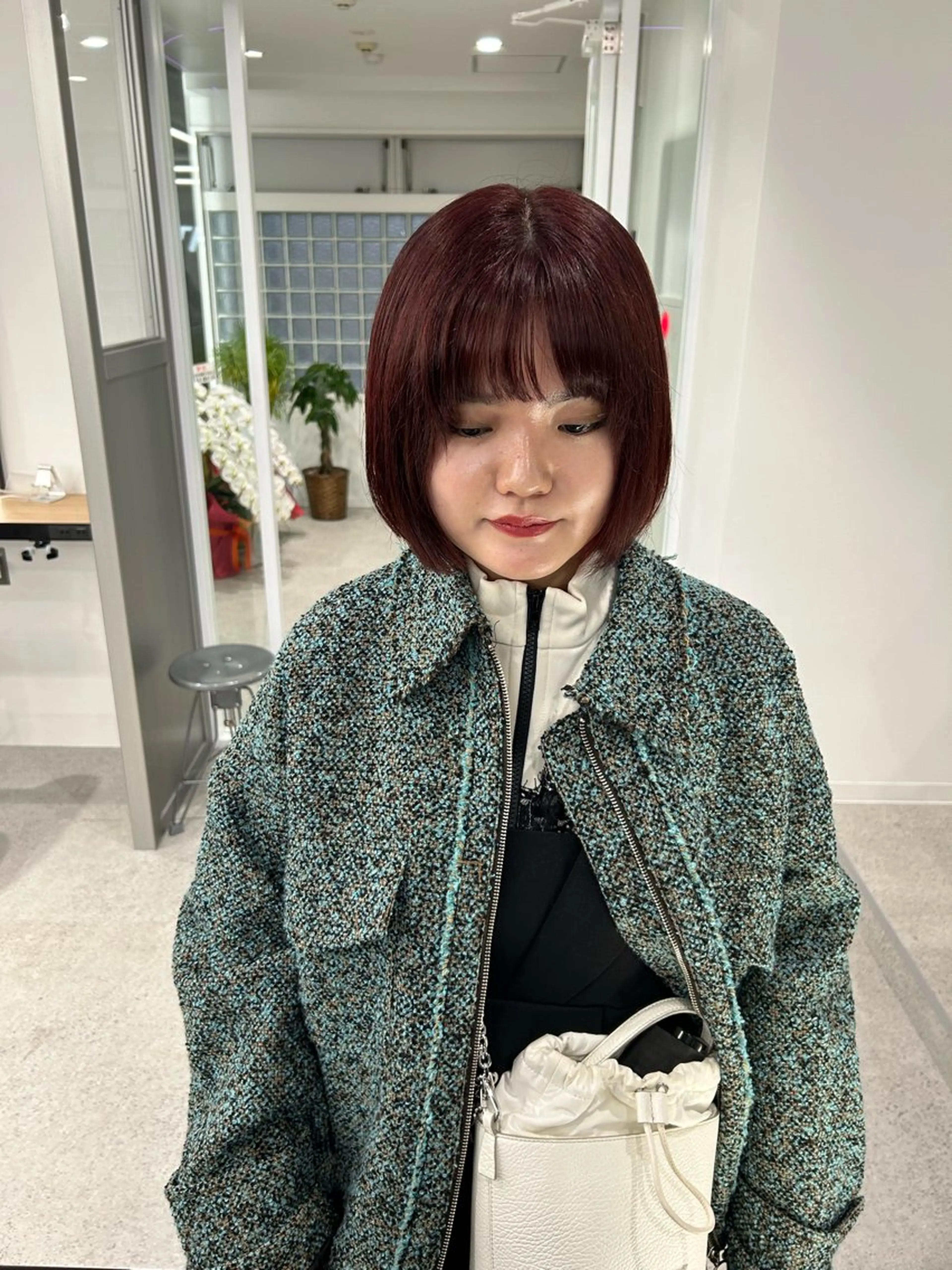 ショート カラー 愛結 暖色カラー🎀🩰のヘアスタイル