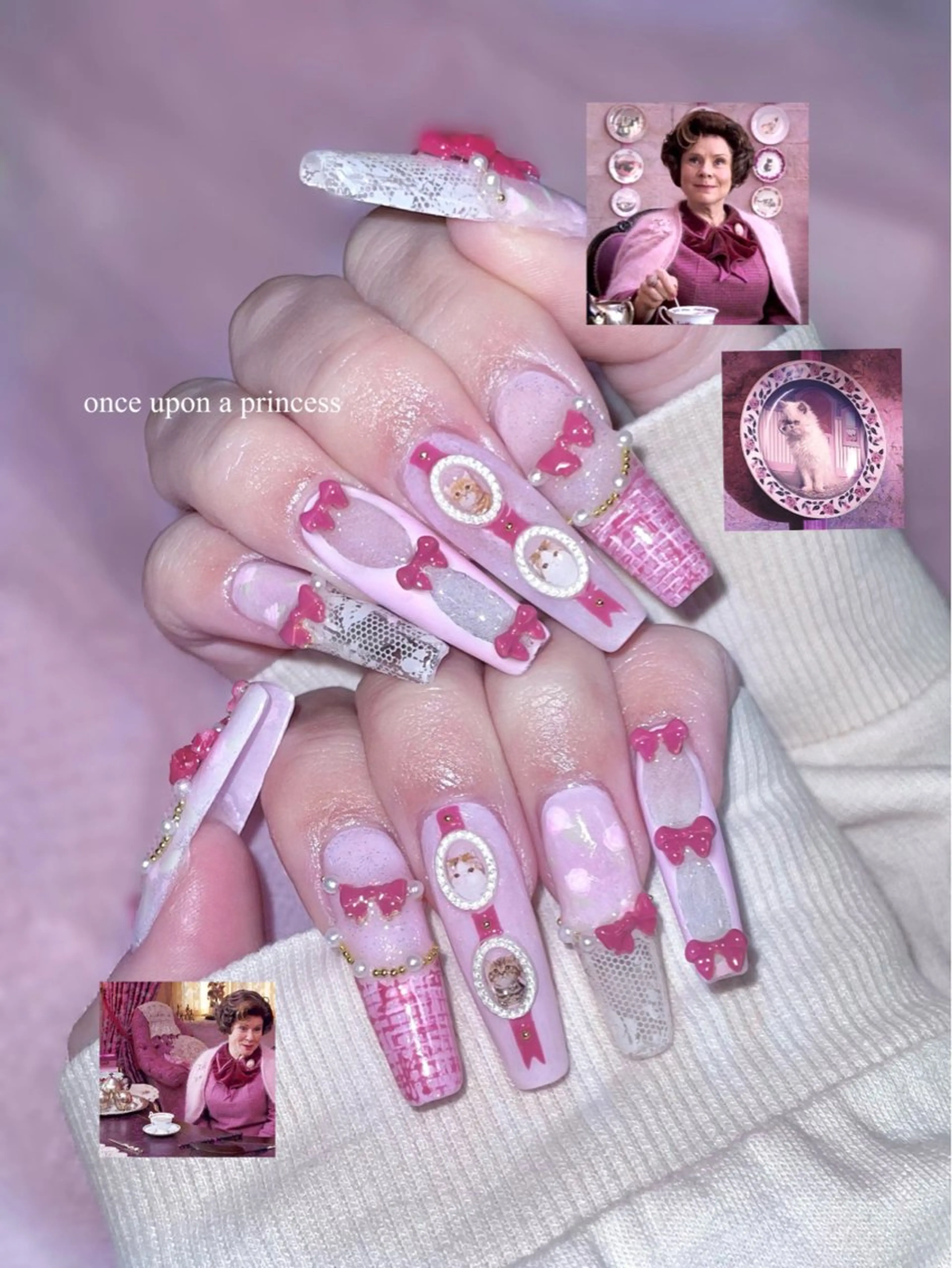 ネイル ハンドネイル Once upon a princessシェアサロンL'OM OSAKA所属・Once upon a princessのネイルデザイン