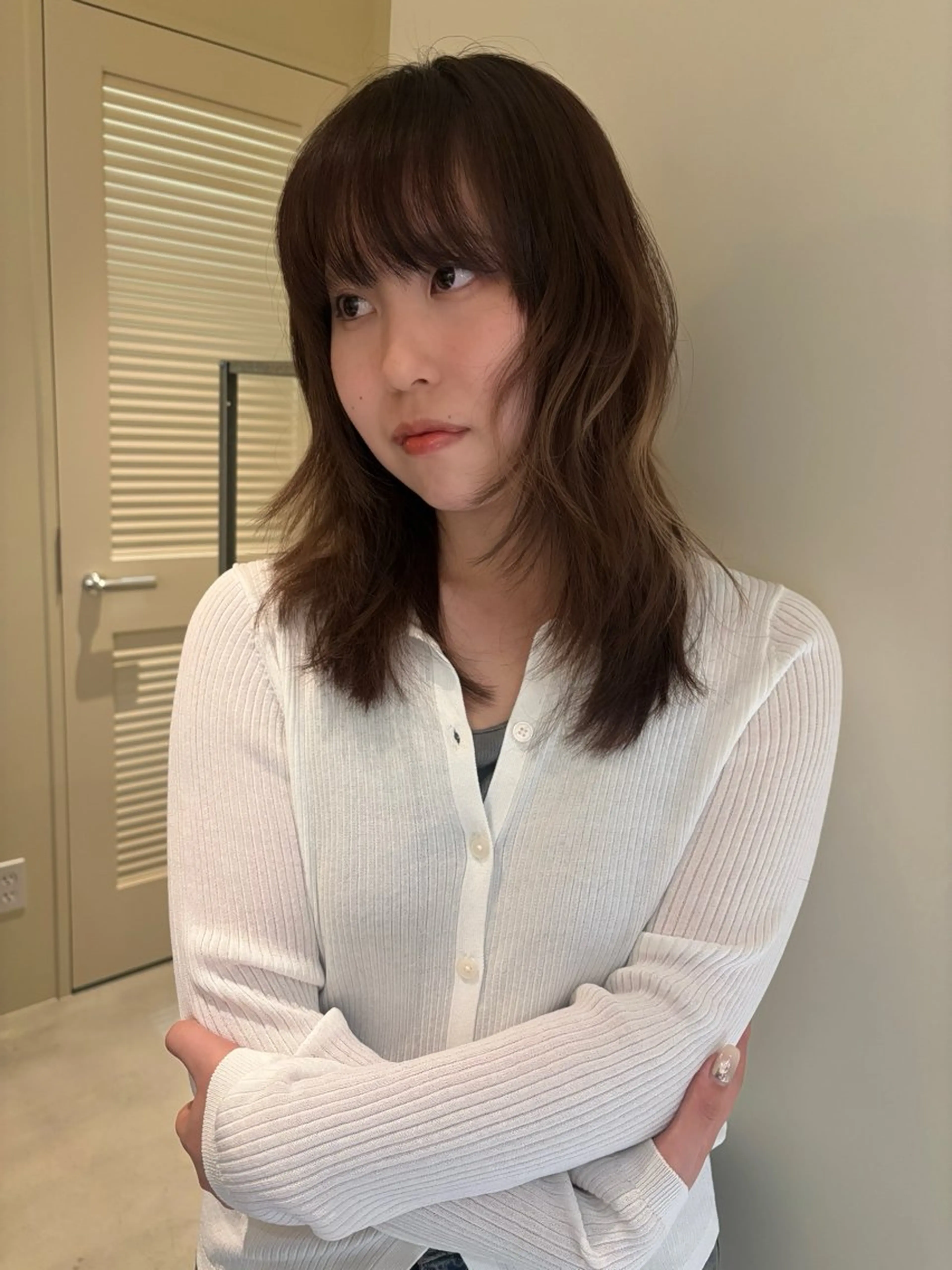 ミディアム カラー カット ヘアカラー satsuki 暖色・ブラウンカラーのヘアスタイル