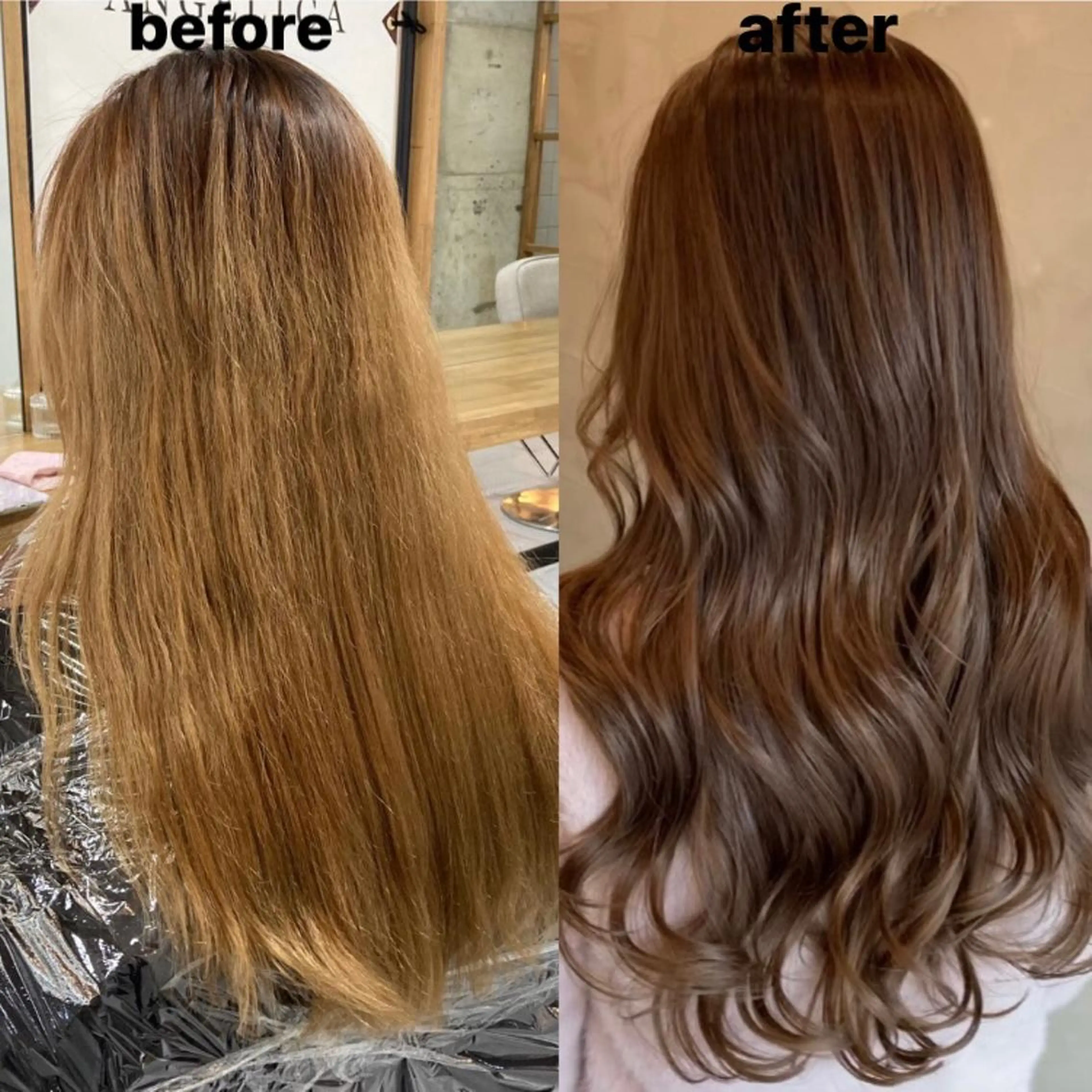 ロング カラー カット ヘアカラー トリートメント 韓国レイヤーカット★ 小林大樹のヘアスタイル