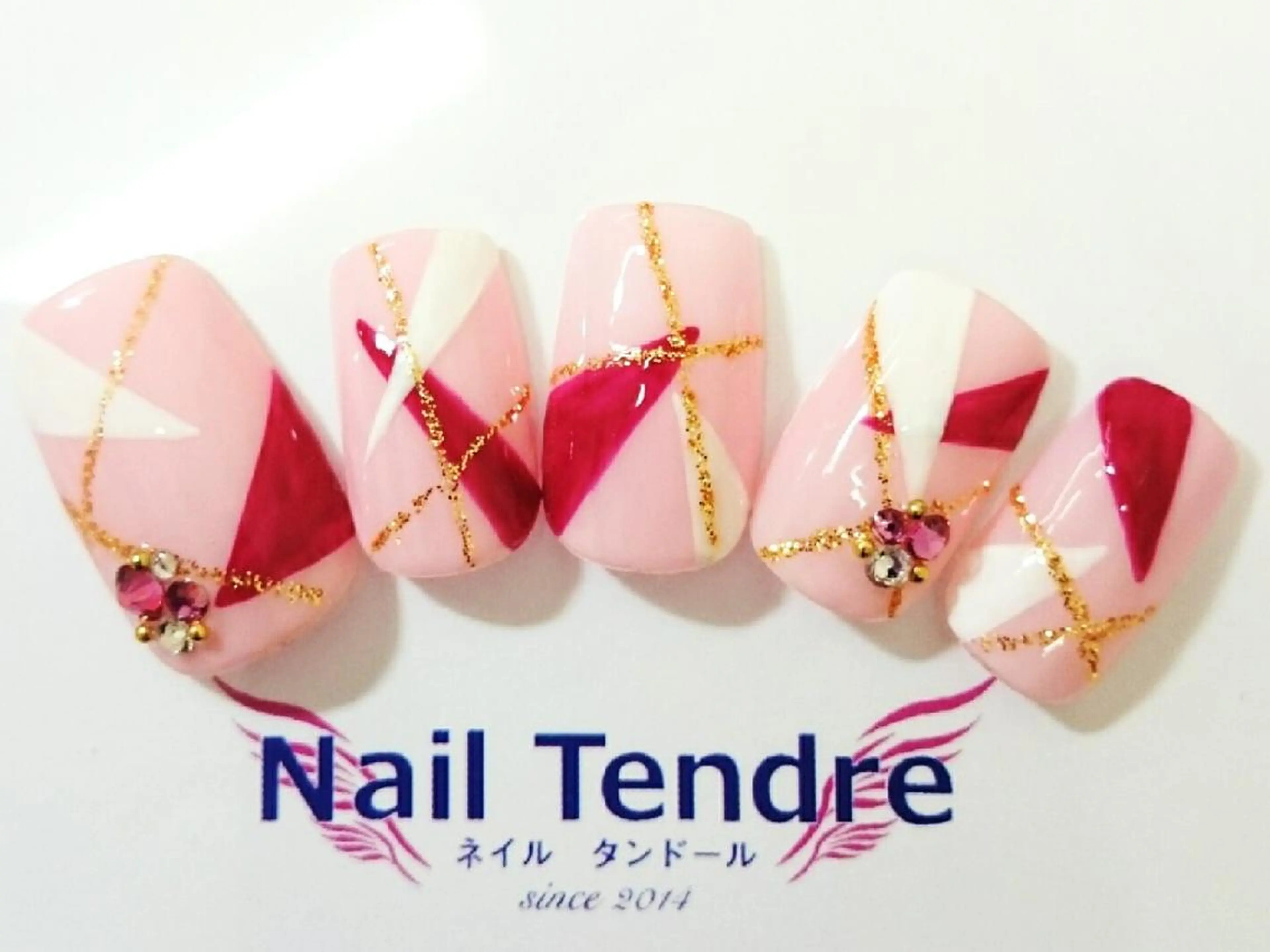 ネイル アートネイル ジェルネイル ソフトジェル ストーンネイル ハンドネイル Nail  Tendreのネイルデザイン