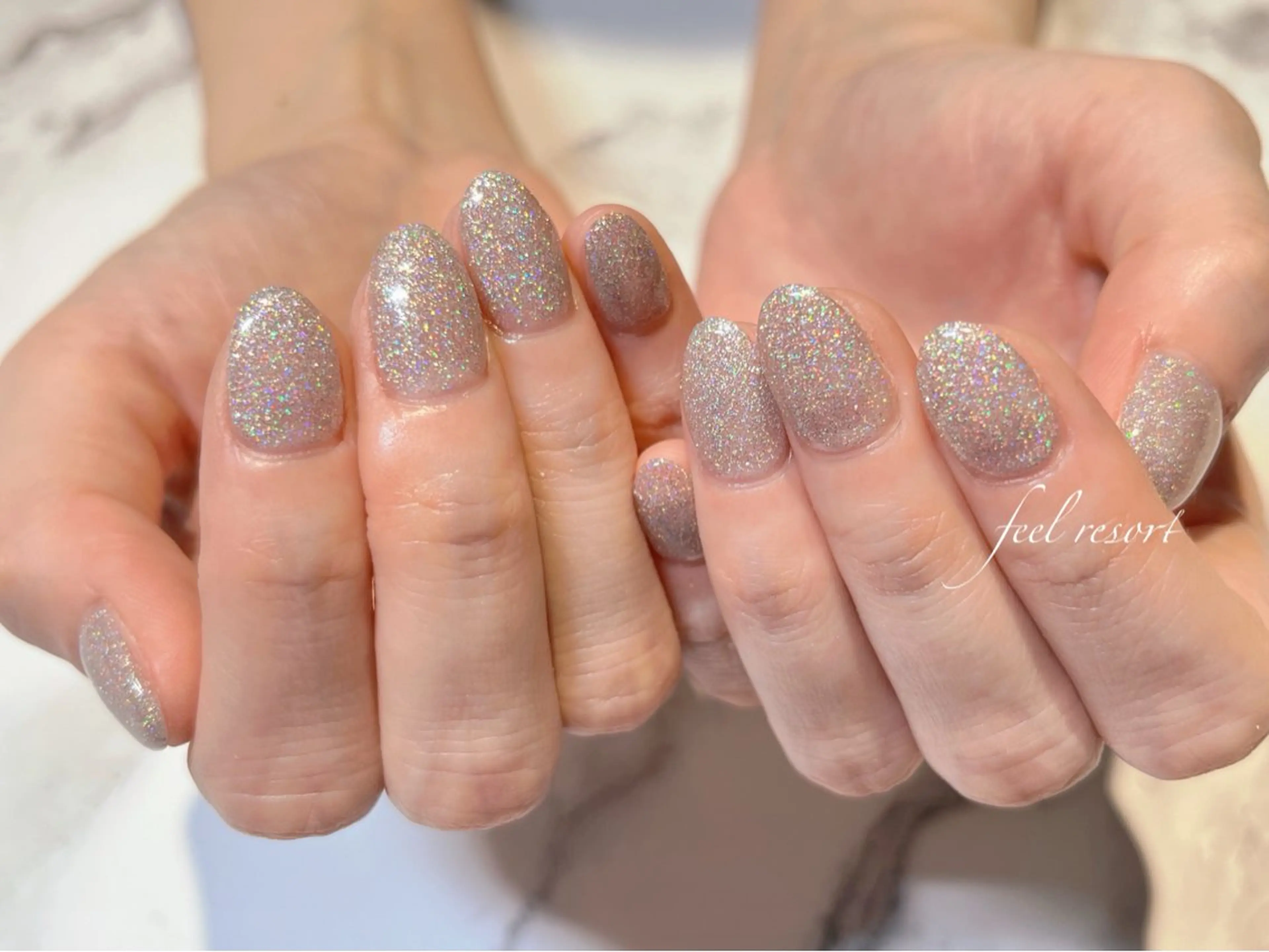 ネイル 長さ出し フットネイル フレンチネイル ジェルネイル ガラスフレンチ Lien（リアン） 銀座駅6分のネイルデザイン