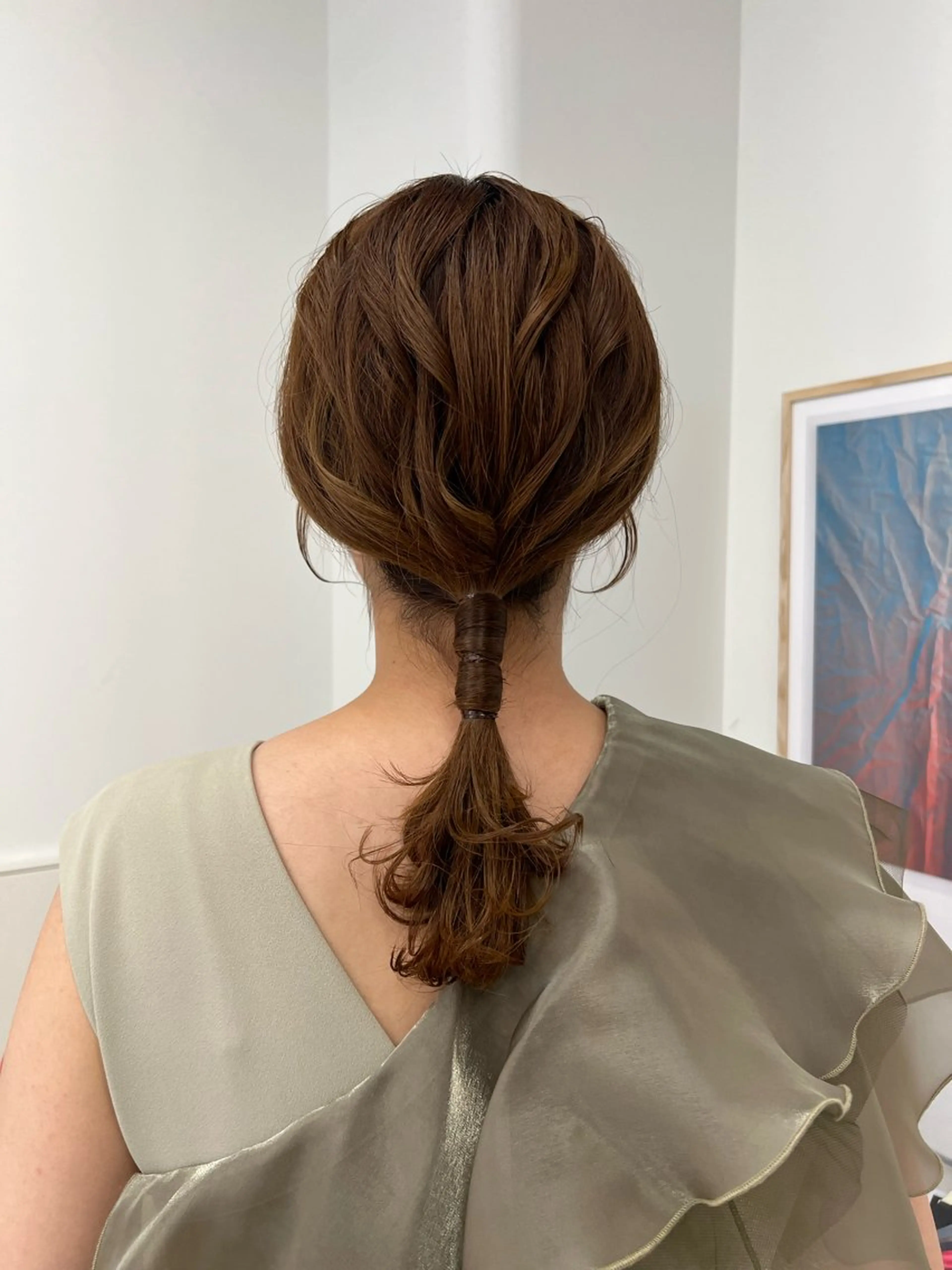 ヘアアレンジ ヘアセット アレンジ/ブラウン カラー HARU🕯のヘアスタイル