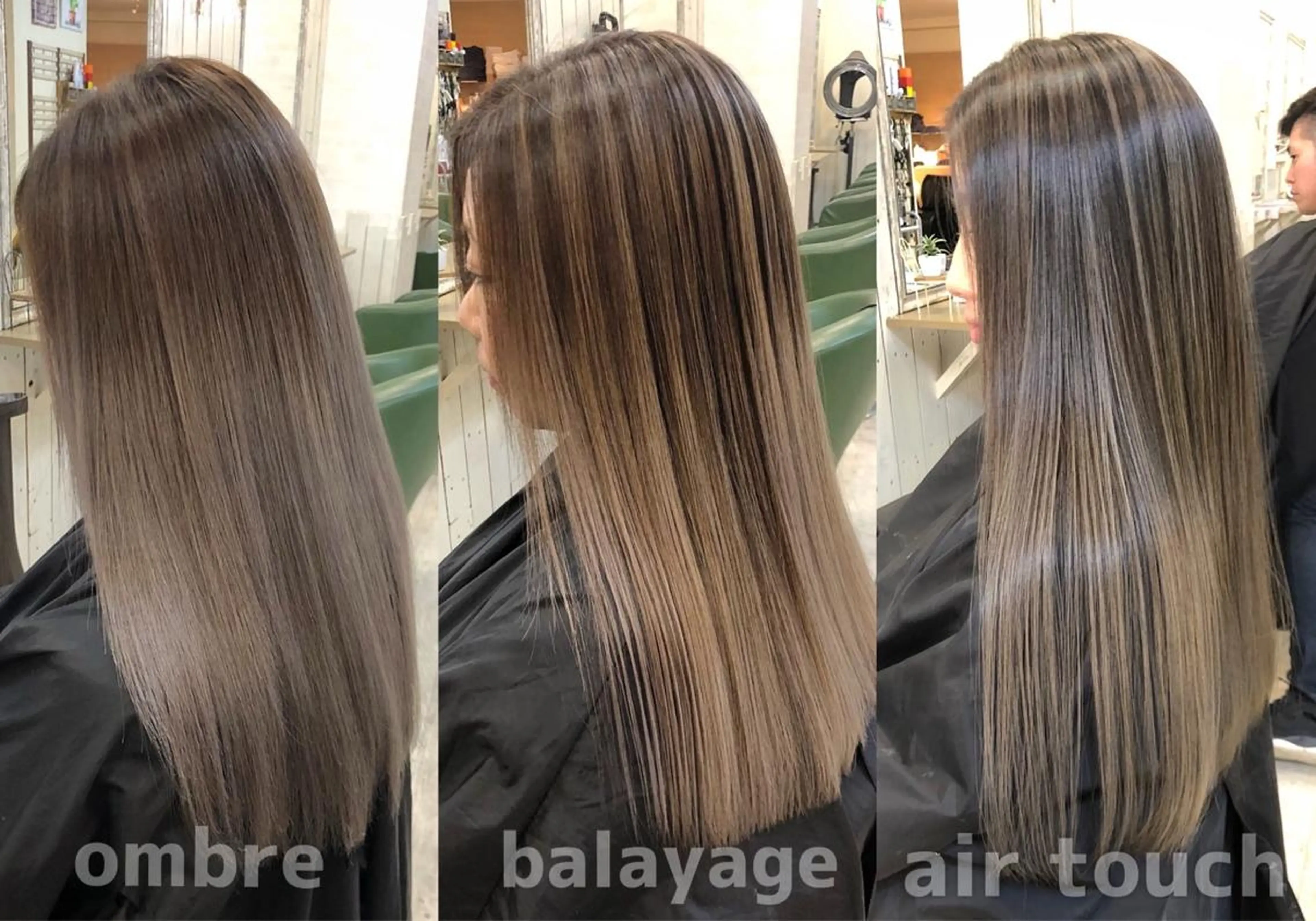 セミロング カット ヘアカラー 韓国レイヤー外国人風 透明感カラー髪質改善のヘアスタイル