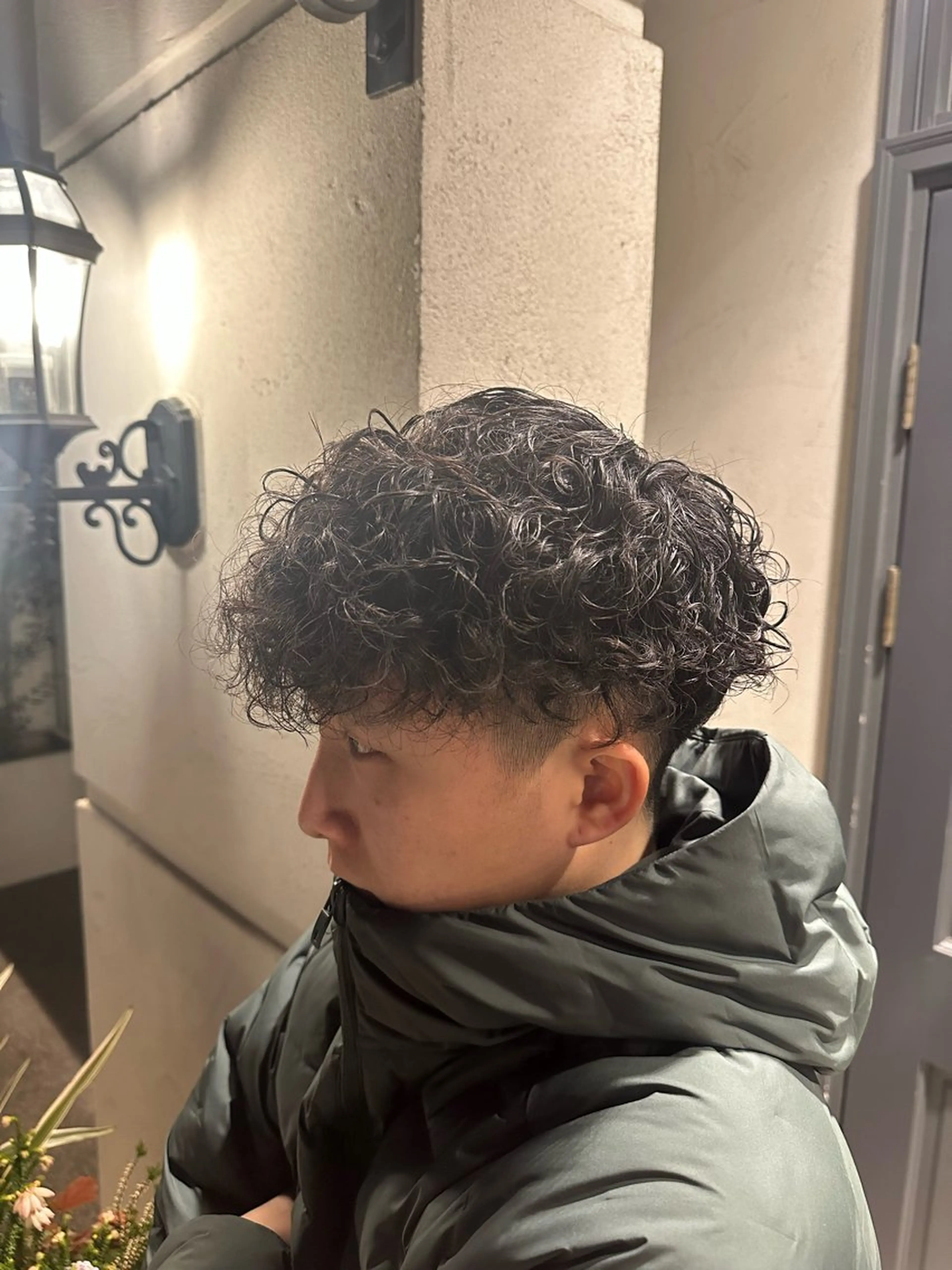 パーマ メンズ 大坪 龍生のヘアスタイル