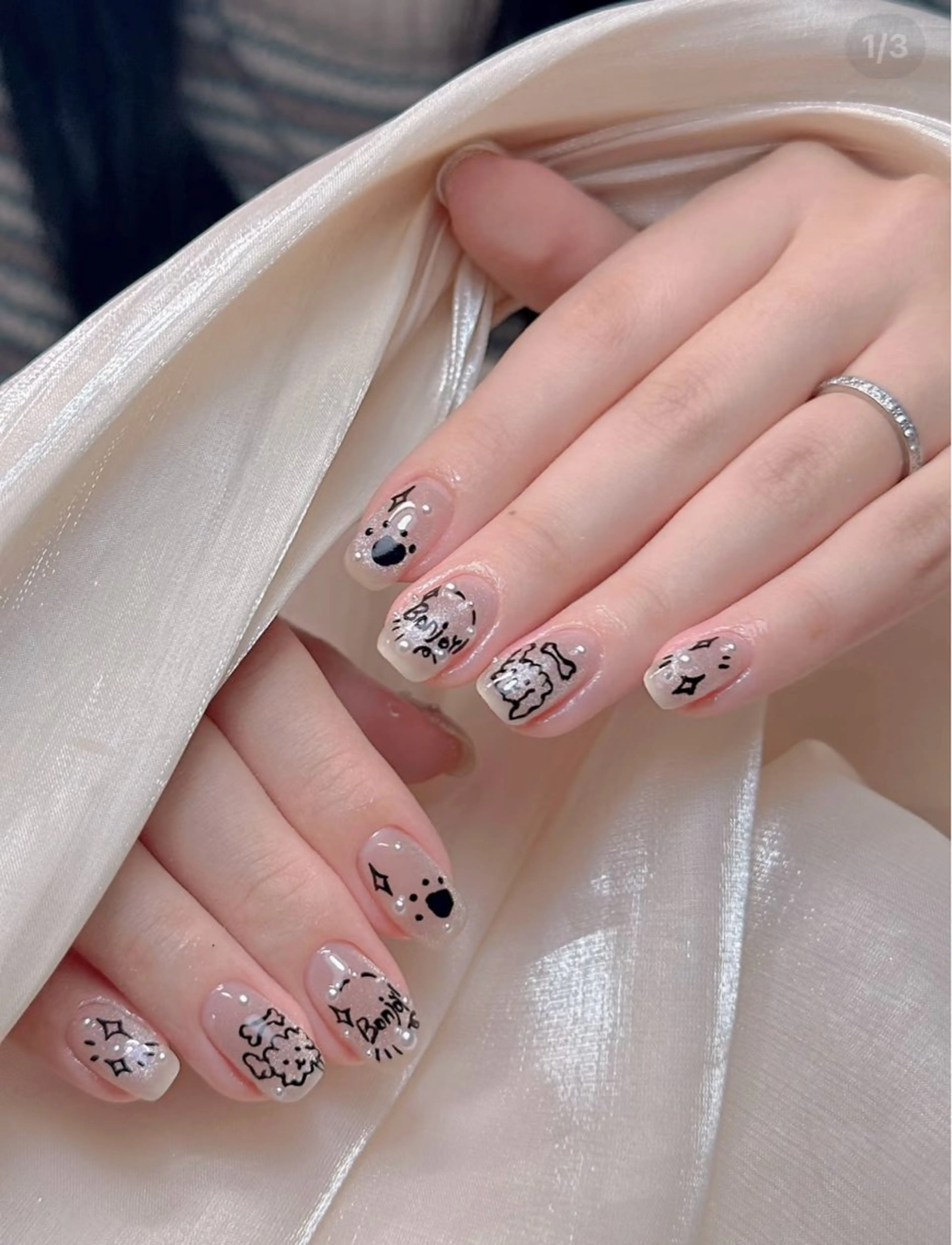 ネイル アートネイル チークネイル 長さ出し フットネイル ジェルネイル ラッキーネイルサロン西川口東口店所属・山田 由奈のネイルデザイン