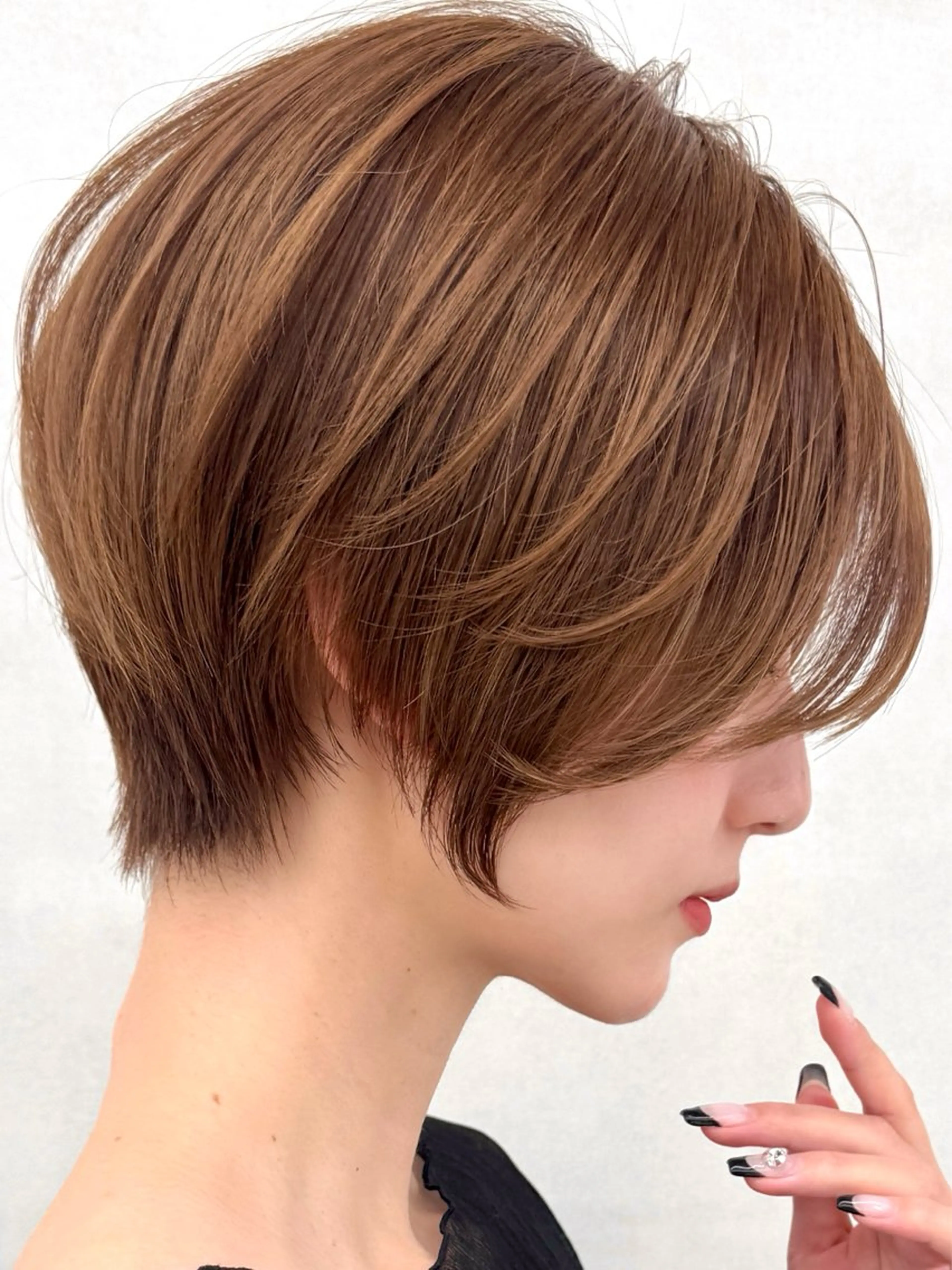 ショート 丸みショート くびれヘア 似合わせカット ショートヘア レイヤー/韓国/ 顔周り/しんやのヘアスタイル