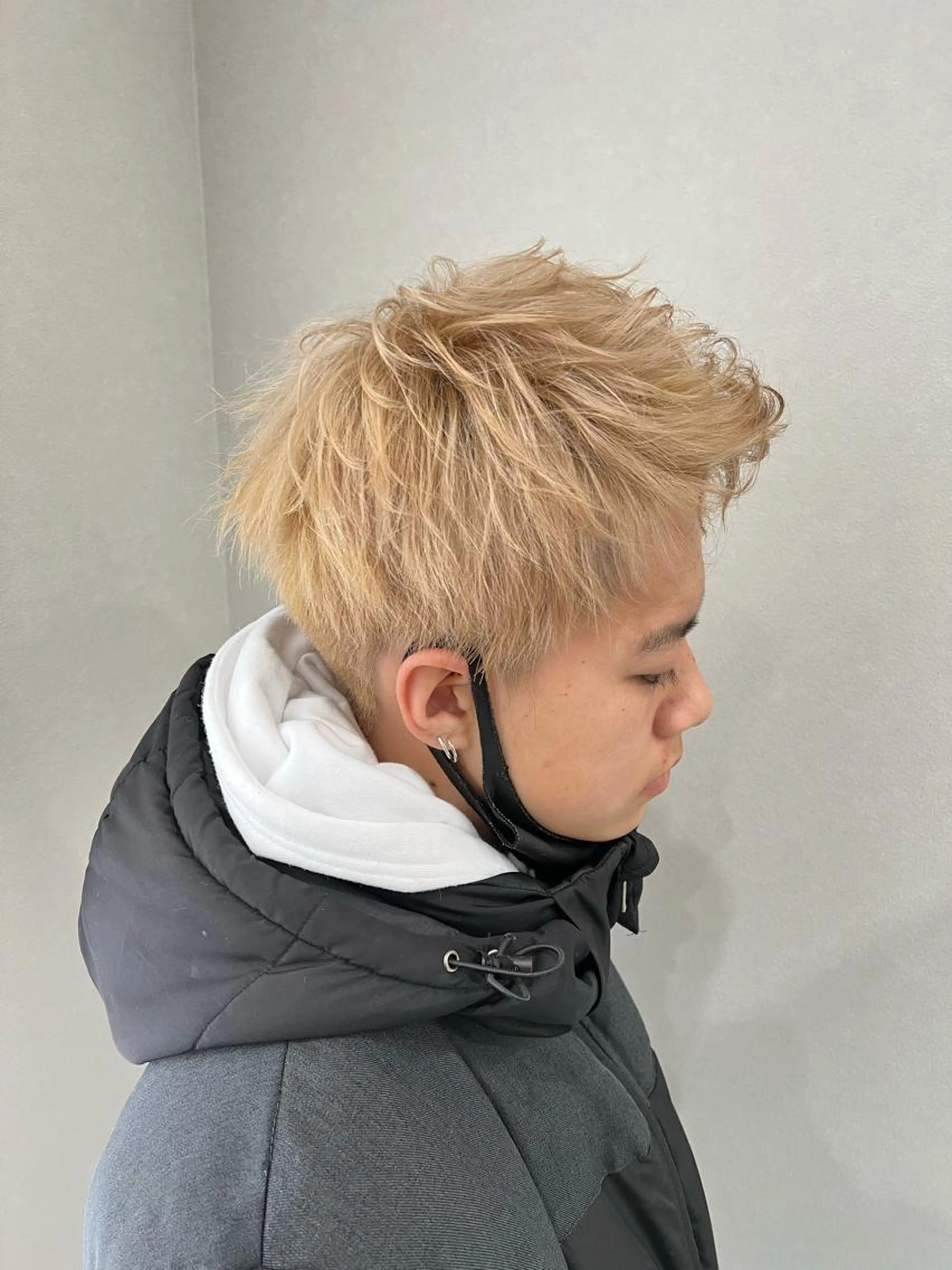 メンズダブルカラーカット コースの写真