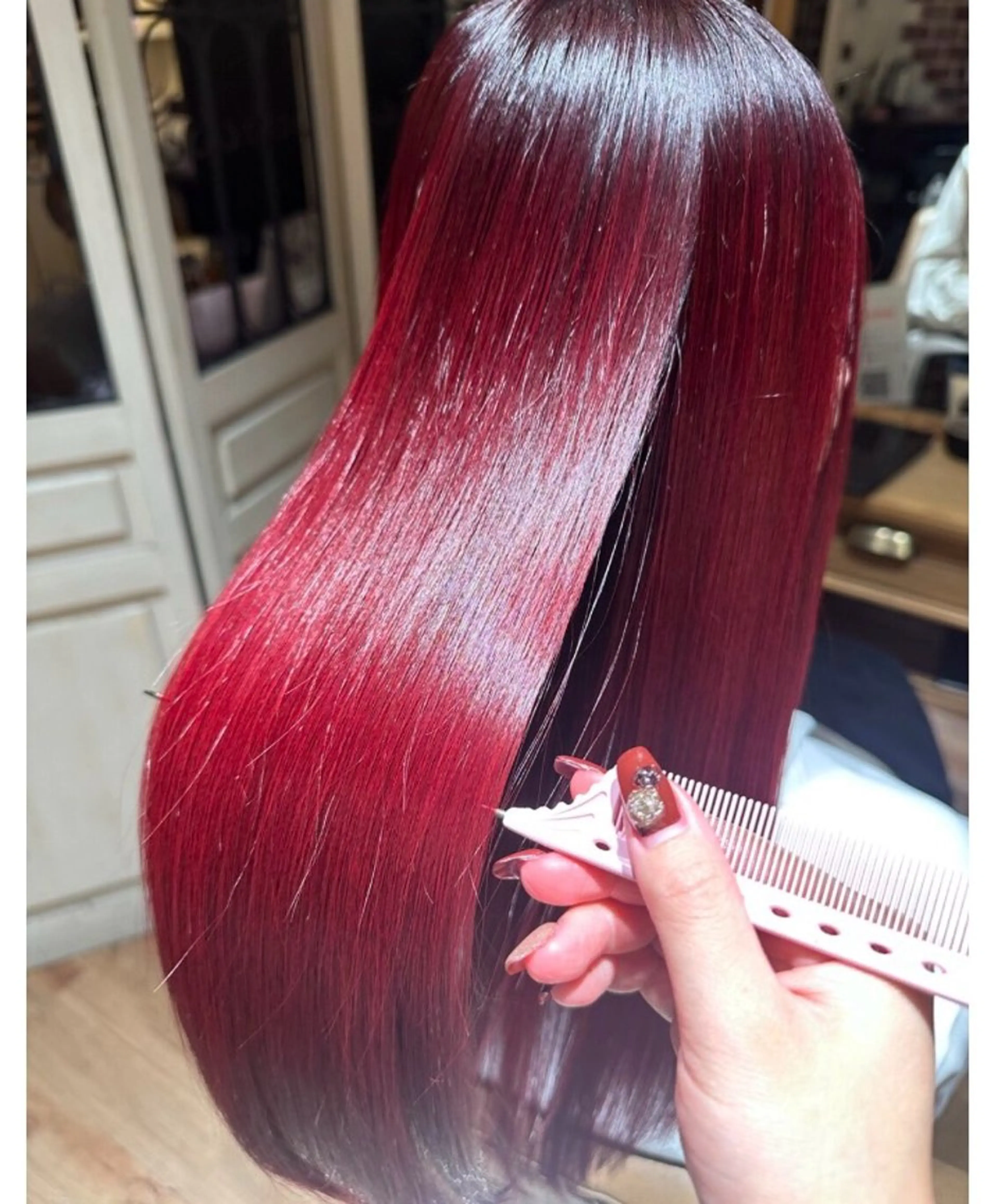 カラー ヘアカラー 梶 瑞希のヘアスタイル