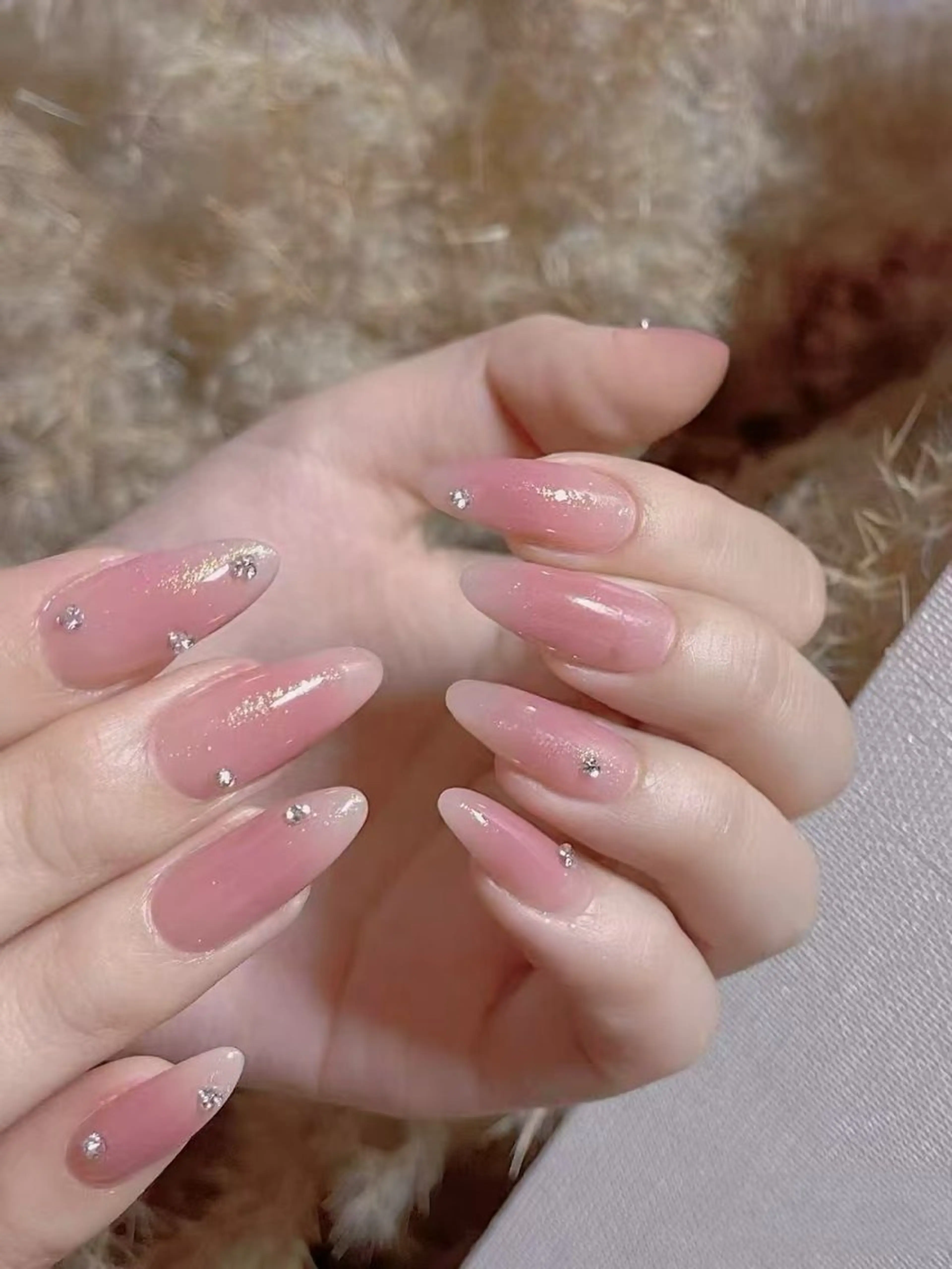 ネイル フラワーネイル フレンチネイル ジェルネイル ガラスフレンチ ハート ハンドネイル BabyYouMi nailのネイルデザイン