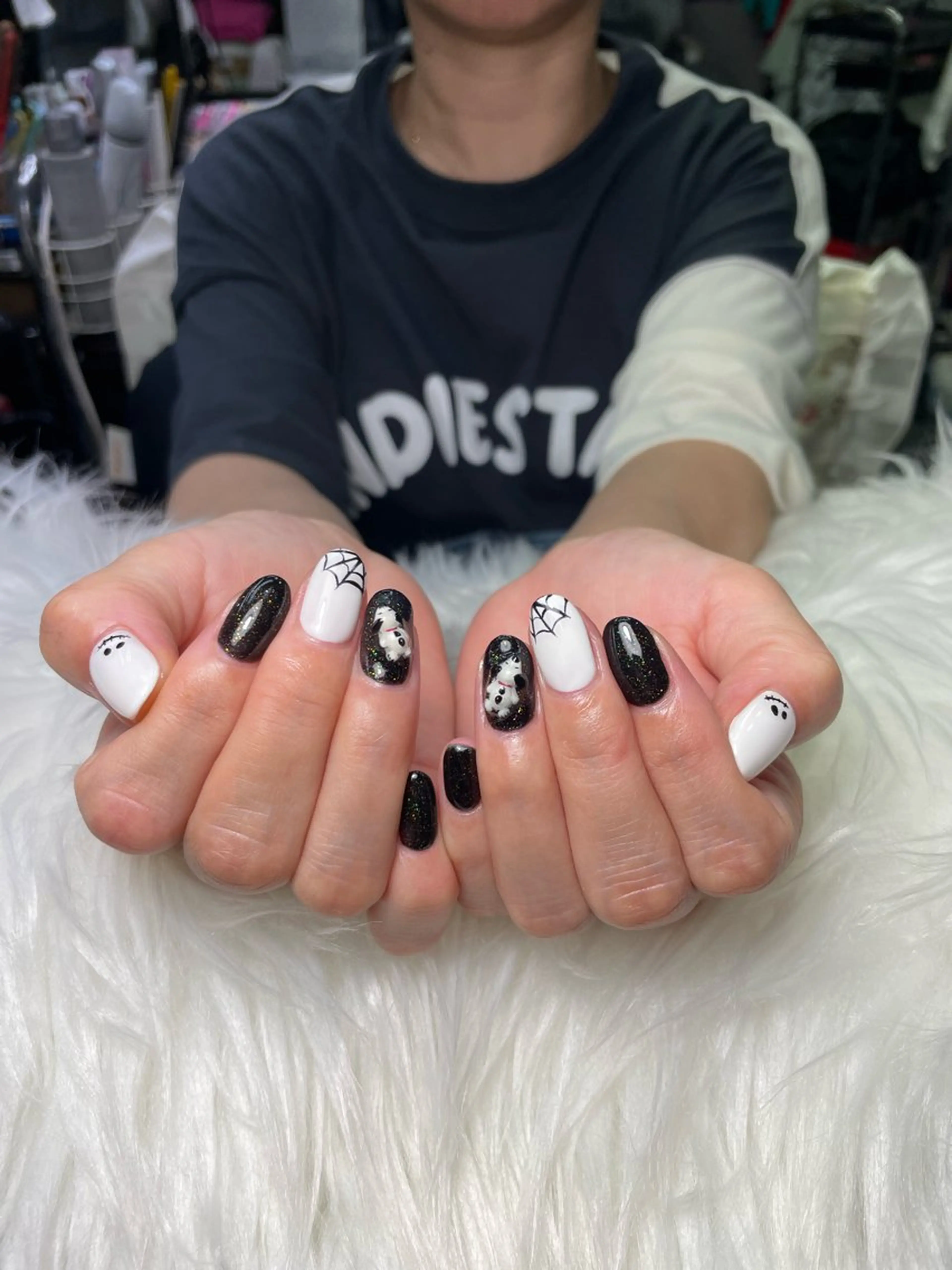 ネイル ハロウィン 美容室るーじゅ所属・美容室 るーじゅ/しいの木台のマツエク・マツパデザイン