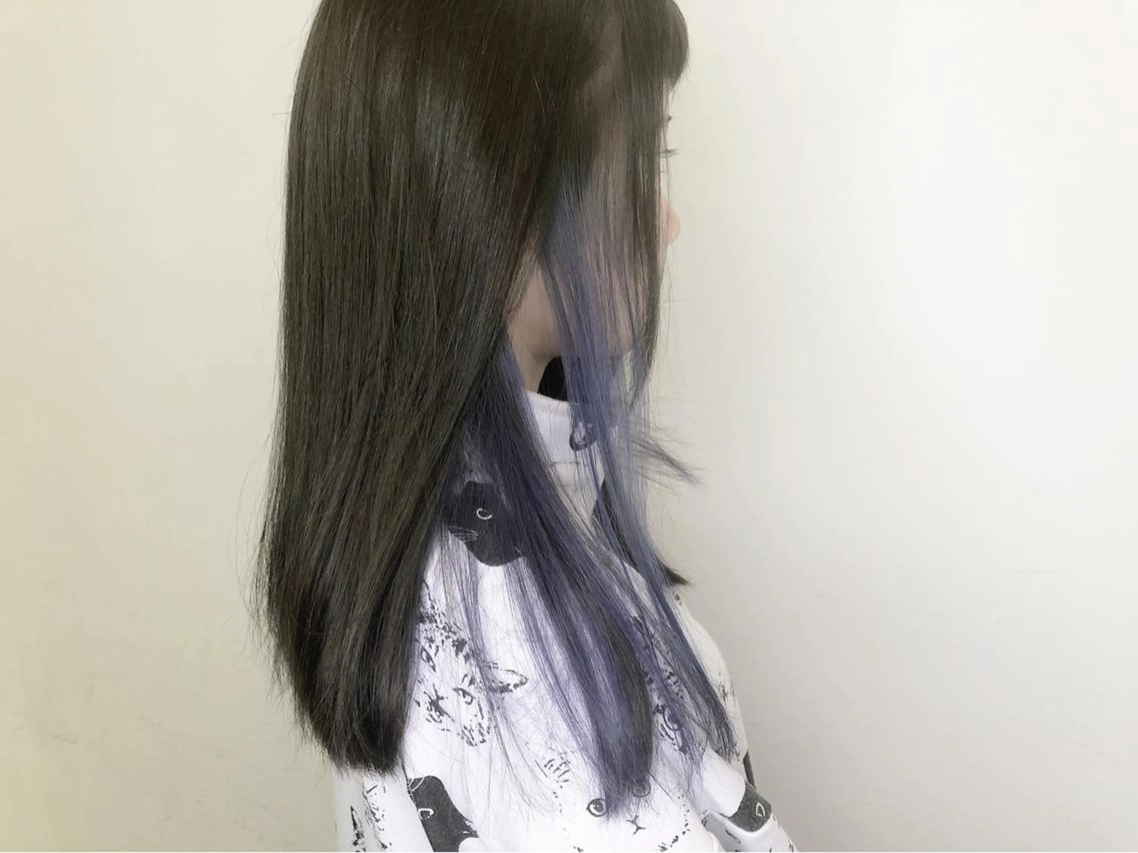 セミロング ヘアカラー トリートメント メンズ レイヤー ウルフ 弓木啓輔のヘアスタイル