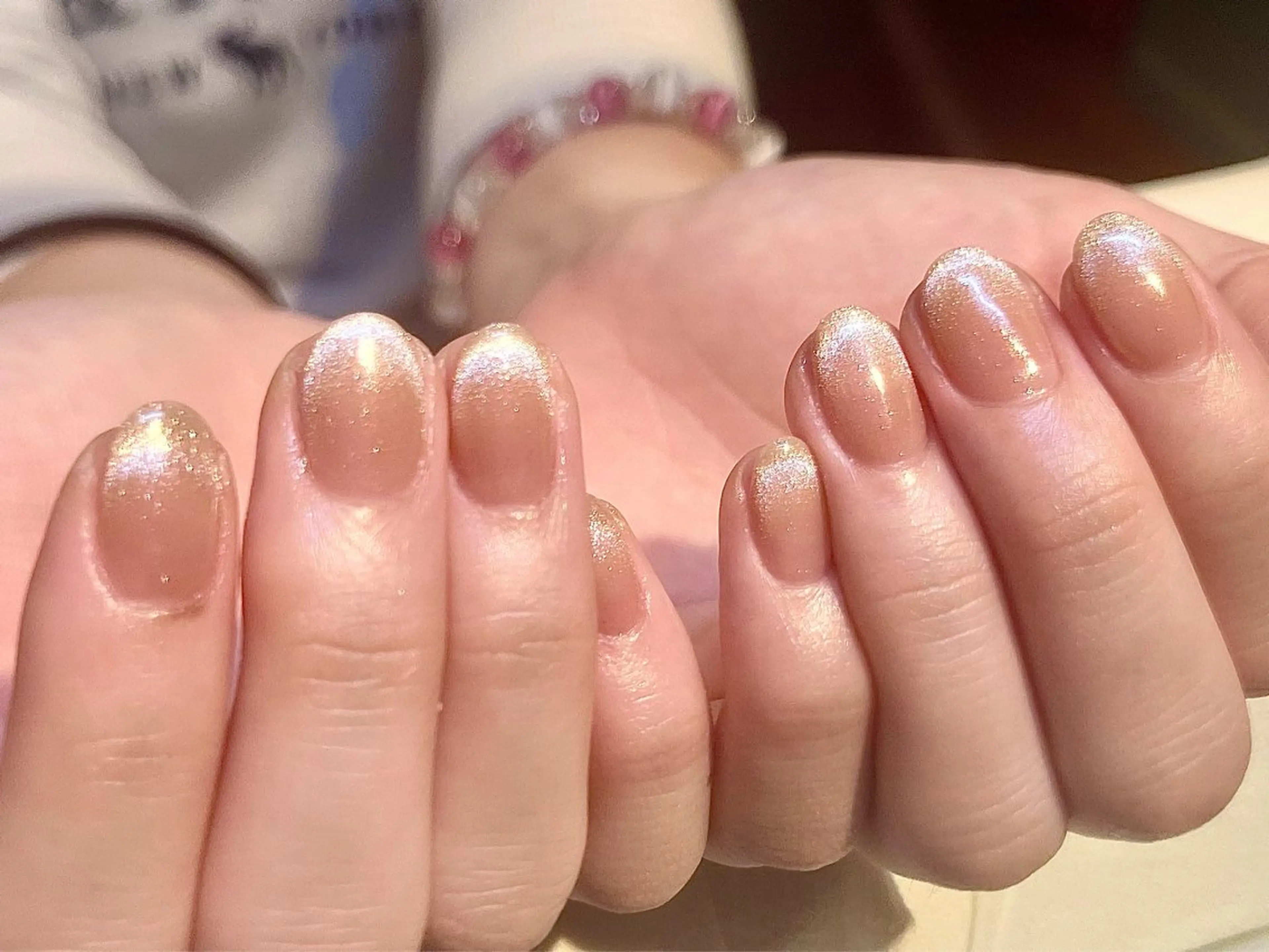 ネイル アートネイル オフィスネイル ワンカラーネイル ショートネイル ネイルサロン　リリーブランシュ所属・森 瑞紀のネイルデザイン