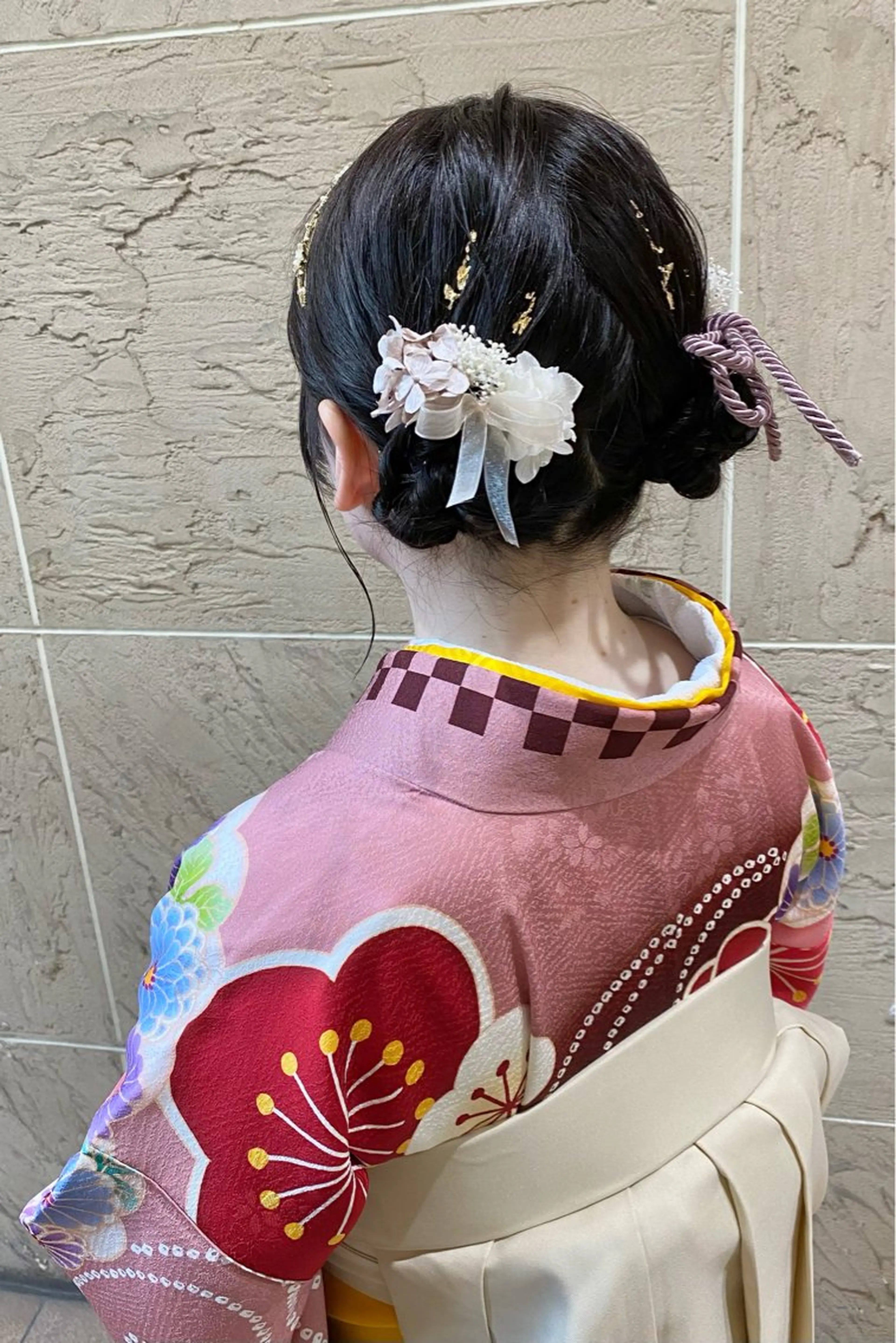 ミディアム ヘアアレンジ 着付け 菊地 紗矢のヘアスタイル