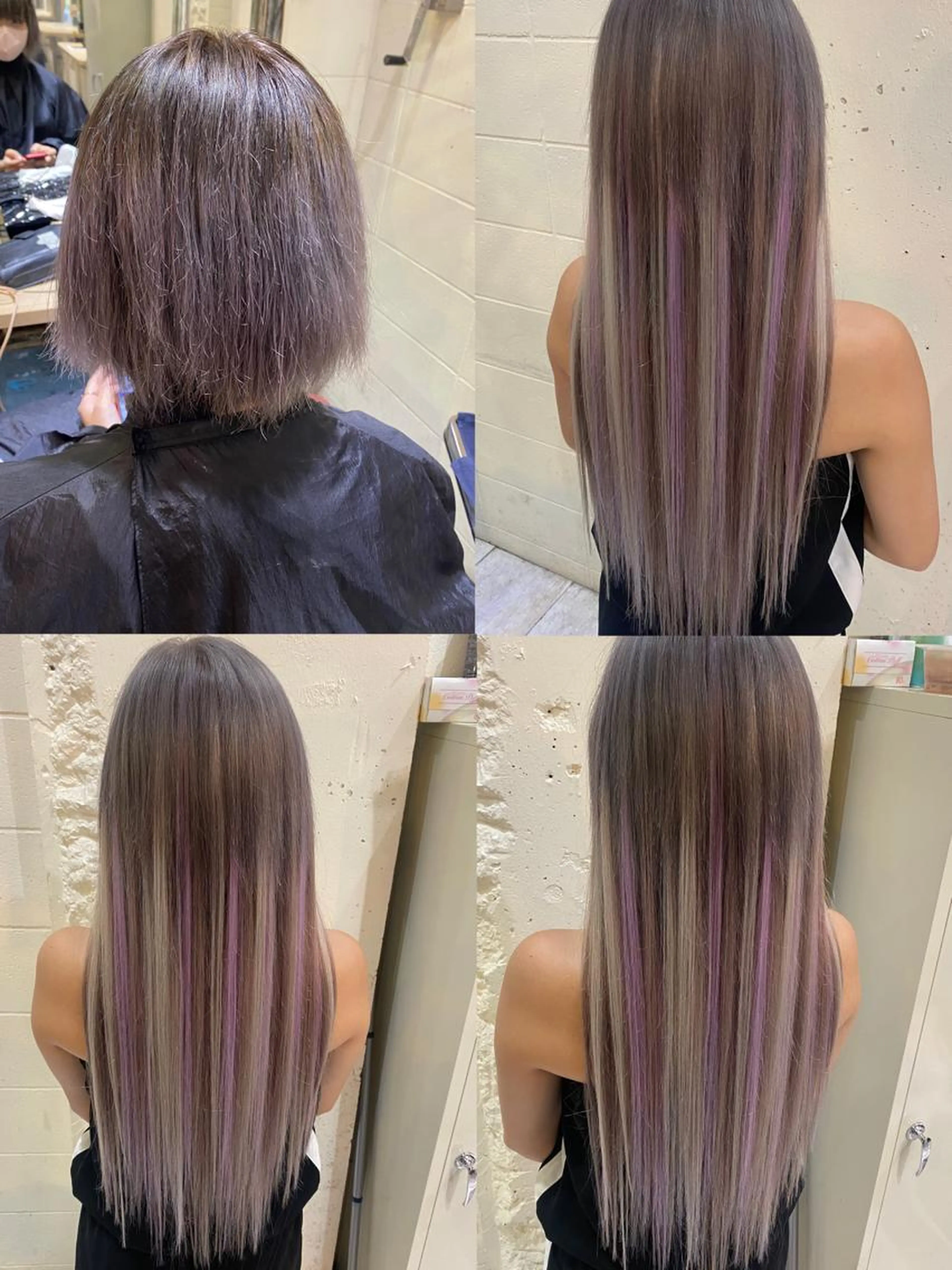 🟥【最安値🌈胸下以上の長さ‼️】最高級シールエクステ100本+エクステカット🌈 【色豊富⭕️】の写真