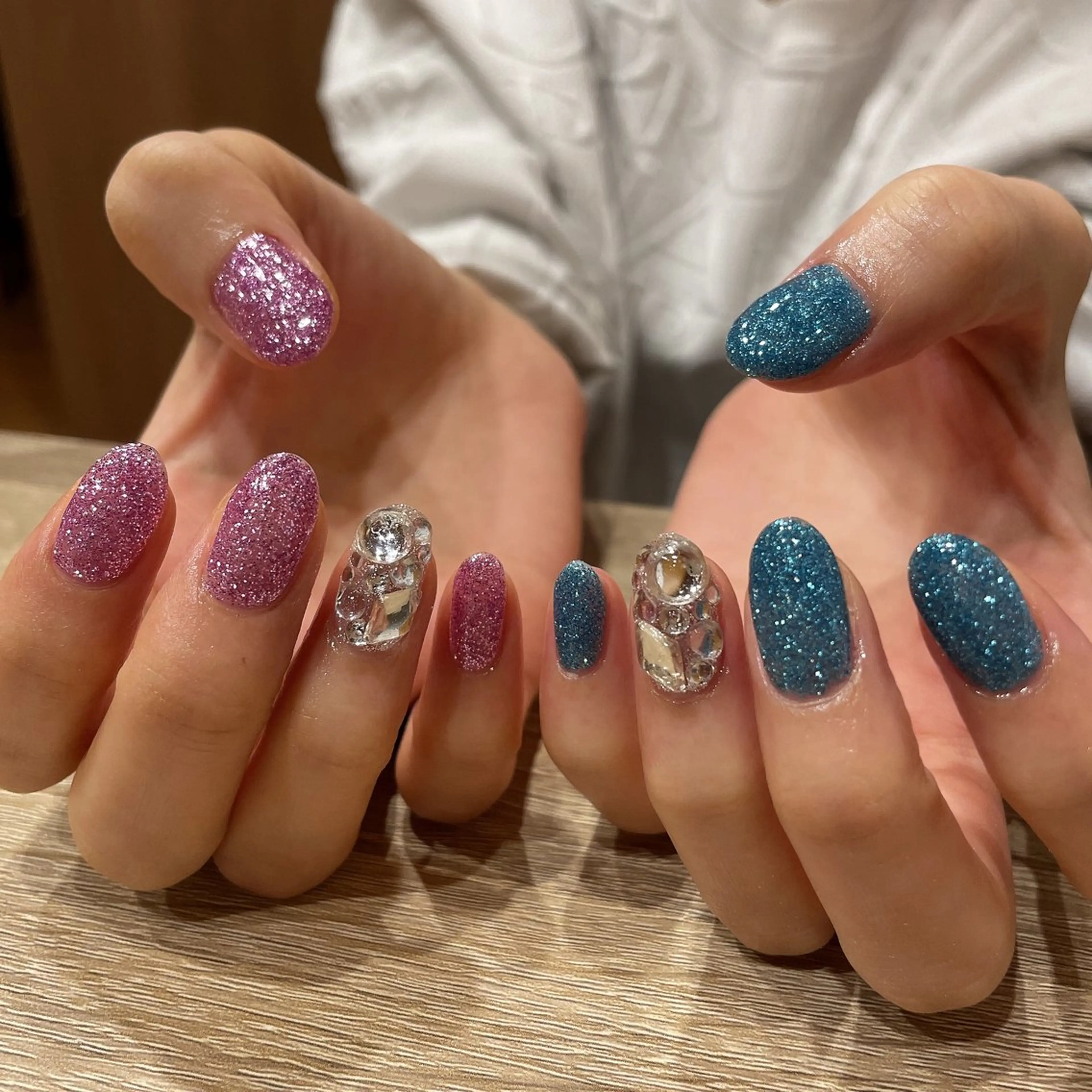 ネイル ラメ(グリッター) ハンドネイル liberté所属・liberté🫧 新小岩のネイルデザイン