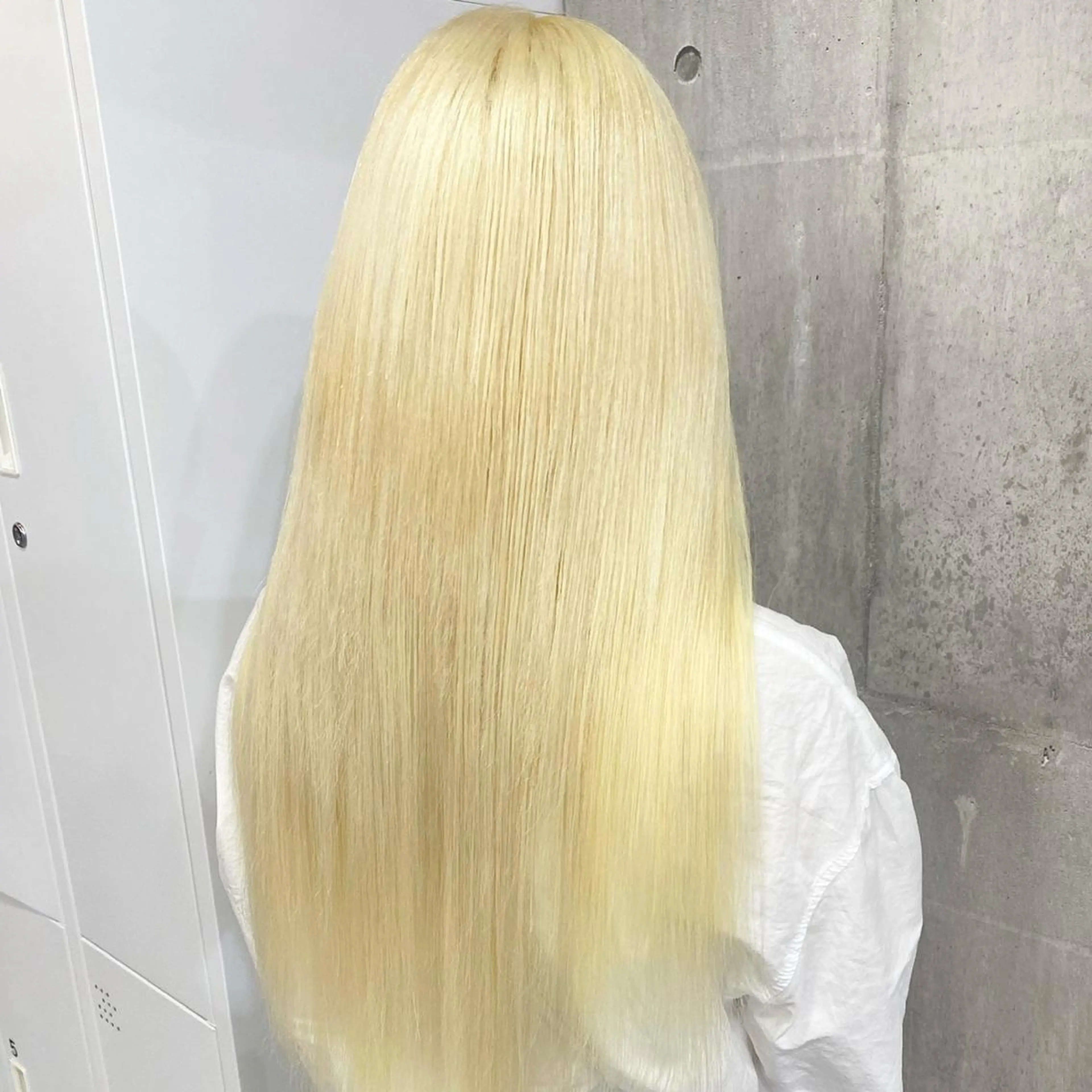 セミロング カラー シールエクステ 抜きっぱなしブロンド ブロンド エクステ SHURI❤️‍🔥 中/韓mix ♡のヘアスタイル