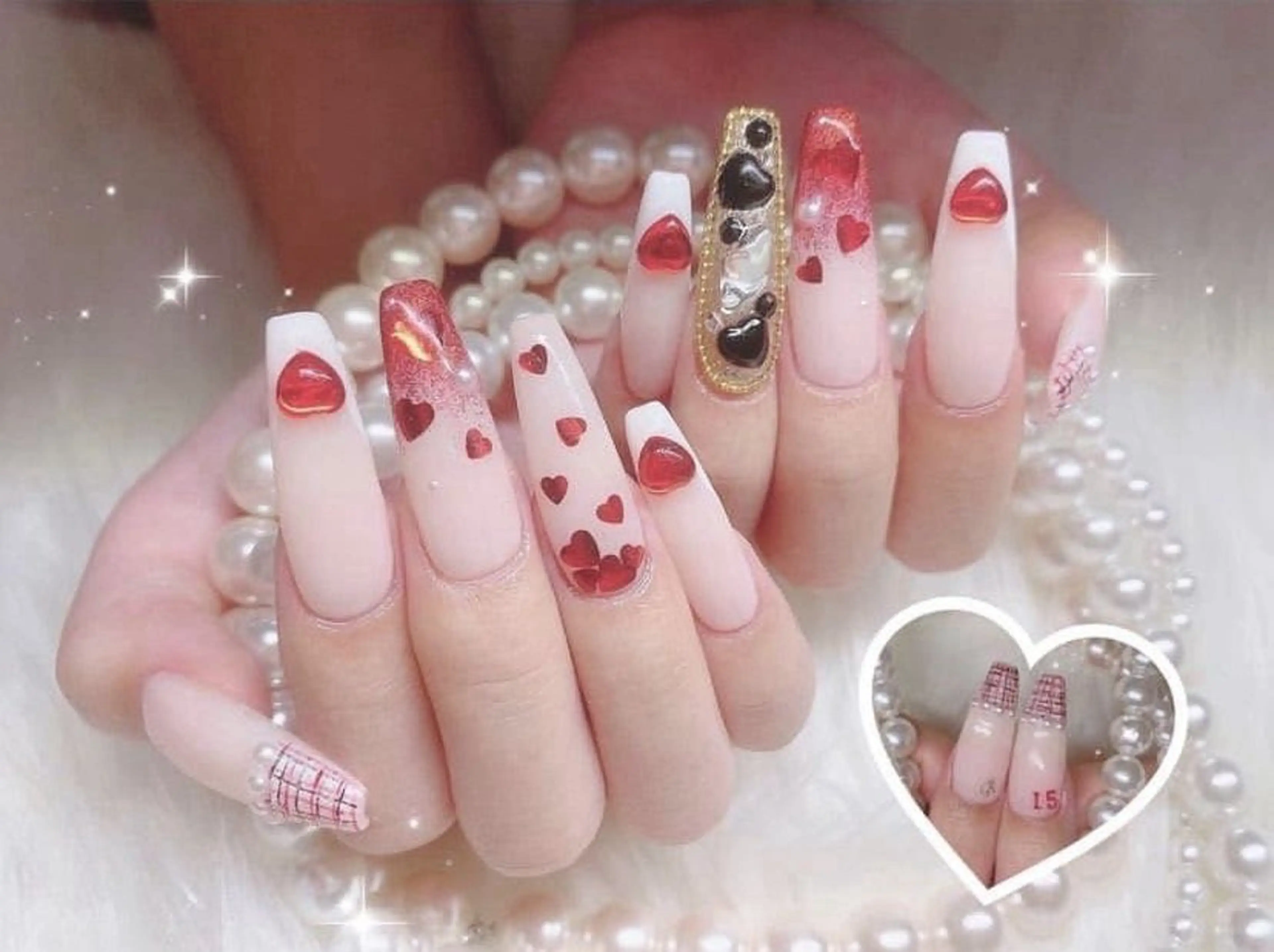 ネイル オーロラネイル チークネイル 長さ出し フットネイル フレンチネイル Lee Nails チップ長さだし専門店のネイルデザイン