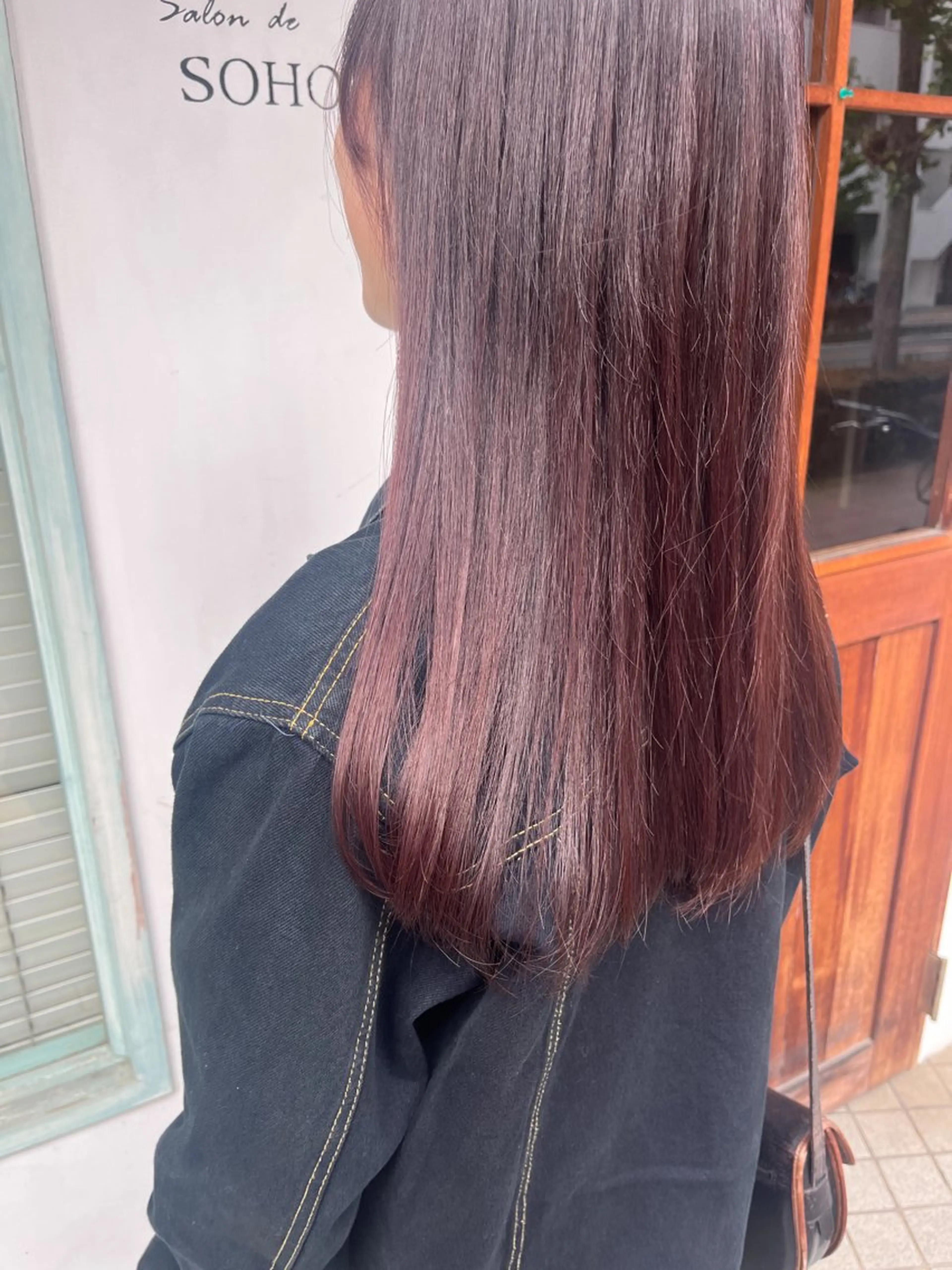 ロング カラー ブラウンカラー ピンクカラー ピンクブラウン さとう ちほみ🐼のヘアスタイル