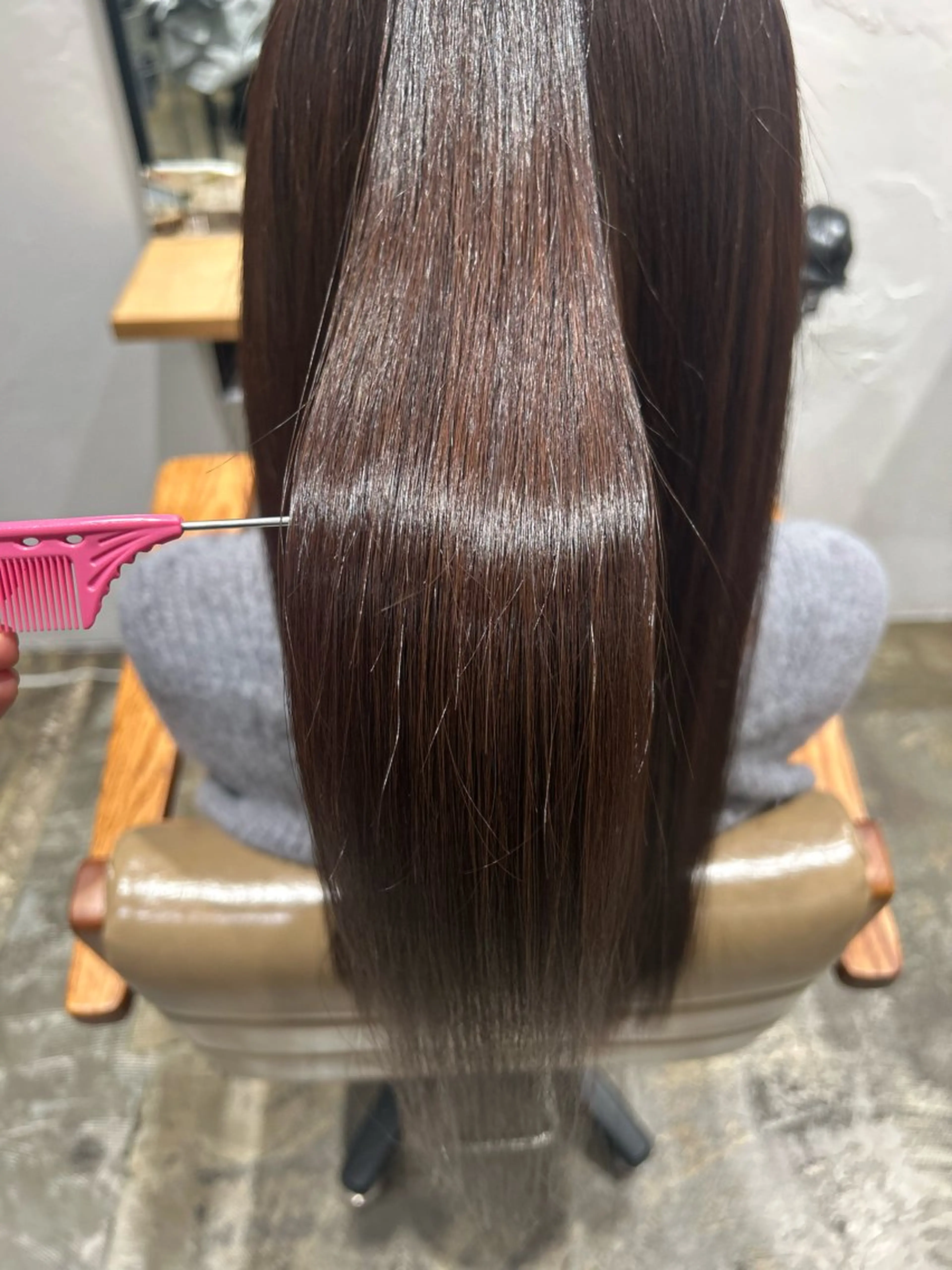 ロング 髪質改善 縮毛矯正 縮毛矯正 髪質改善/縮毛矯正 調布/川合希実のヘアスタイル