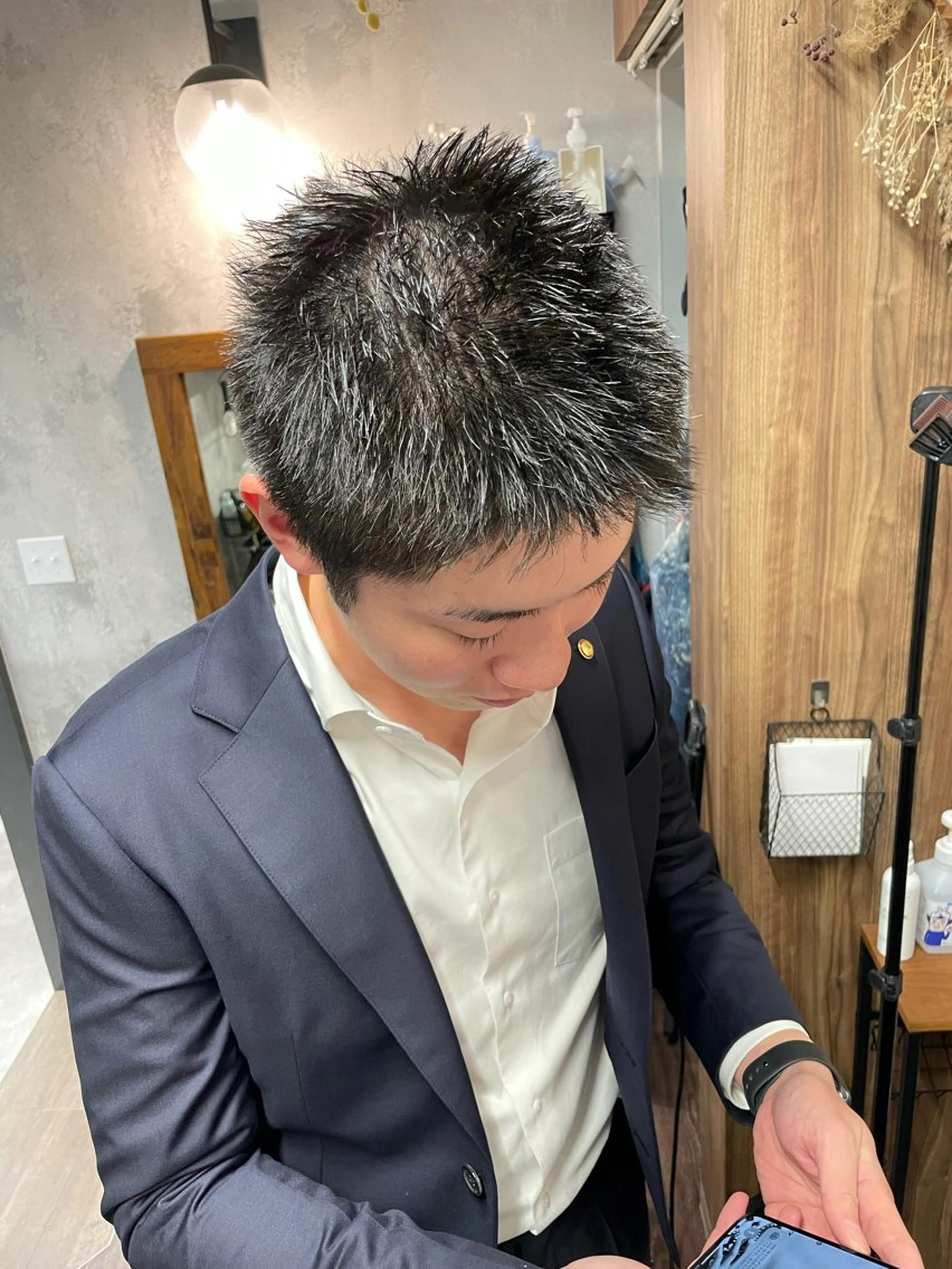 パーマ メンズ メンズパーマ カット パーマ Lull (シェアサロンReco VIProom)所属・Lull1人美容室 バレイヤージュのヘアスタイル