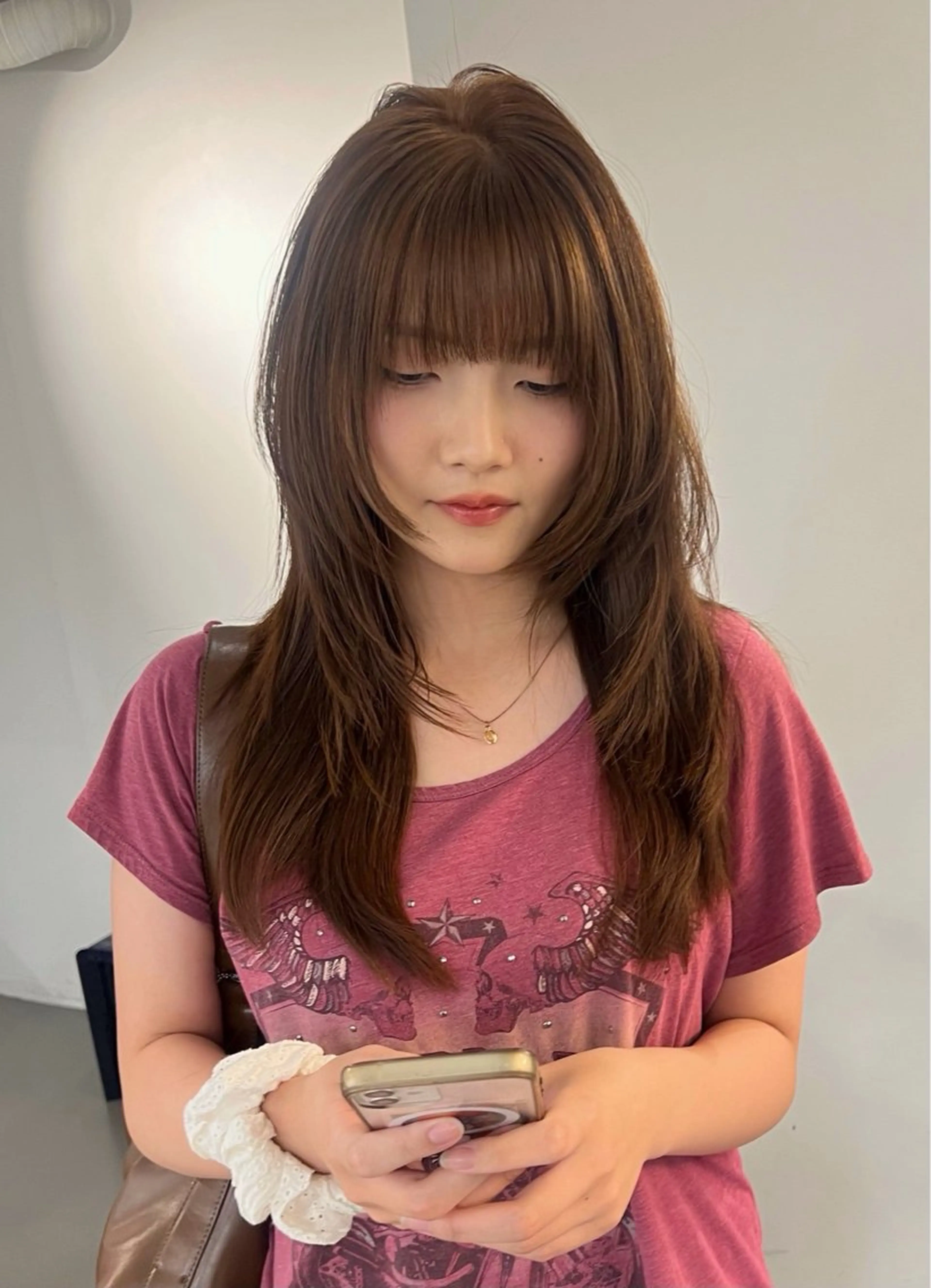 セミロング カラー レイヤーカット カット ヘアカラー sakoda shunkiのヘアスタイル