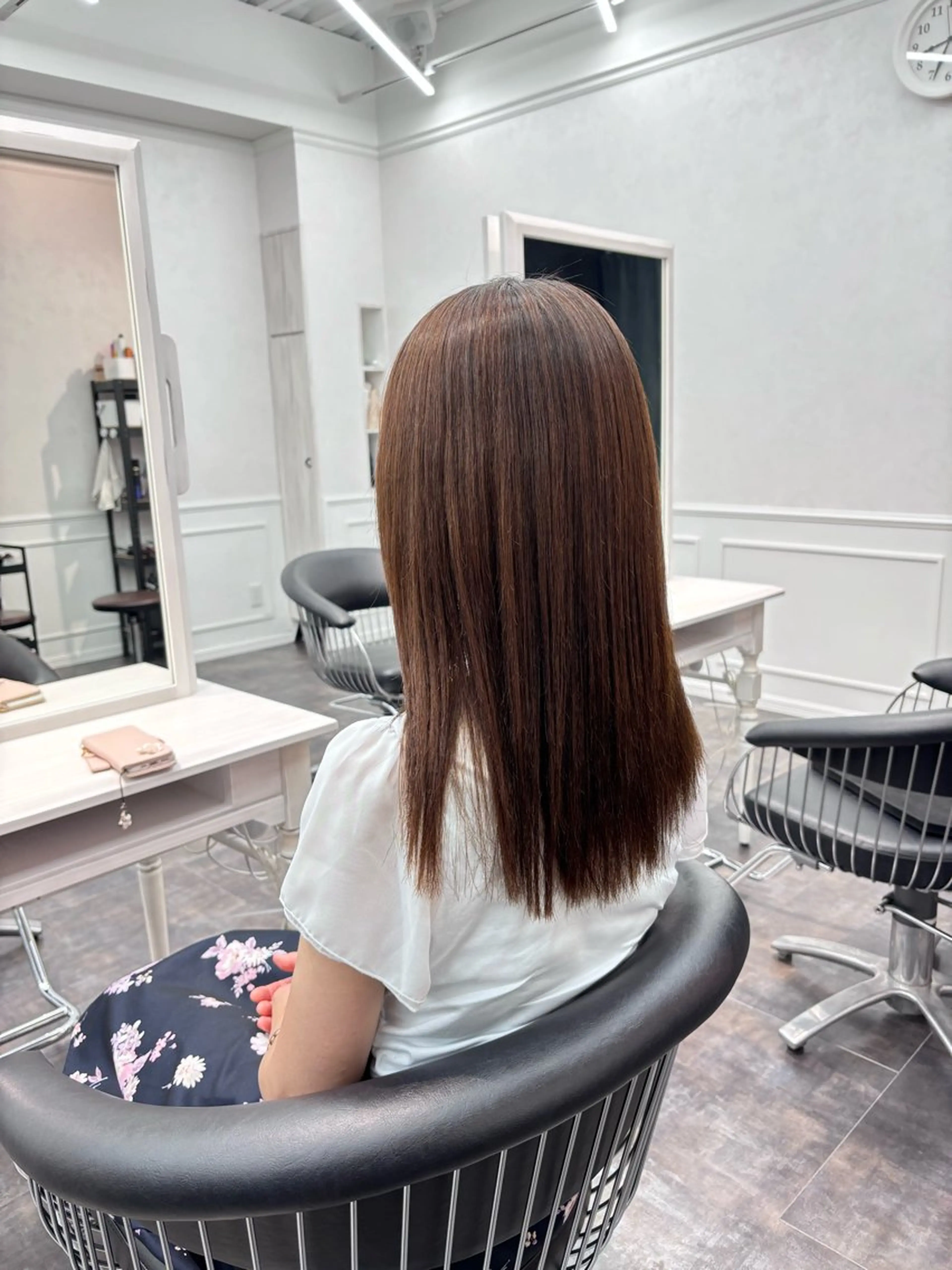 ロング 縮毛矯正 髪質改善 田中大貴のヘアスタイル