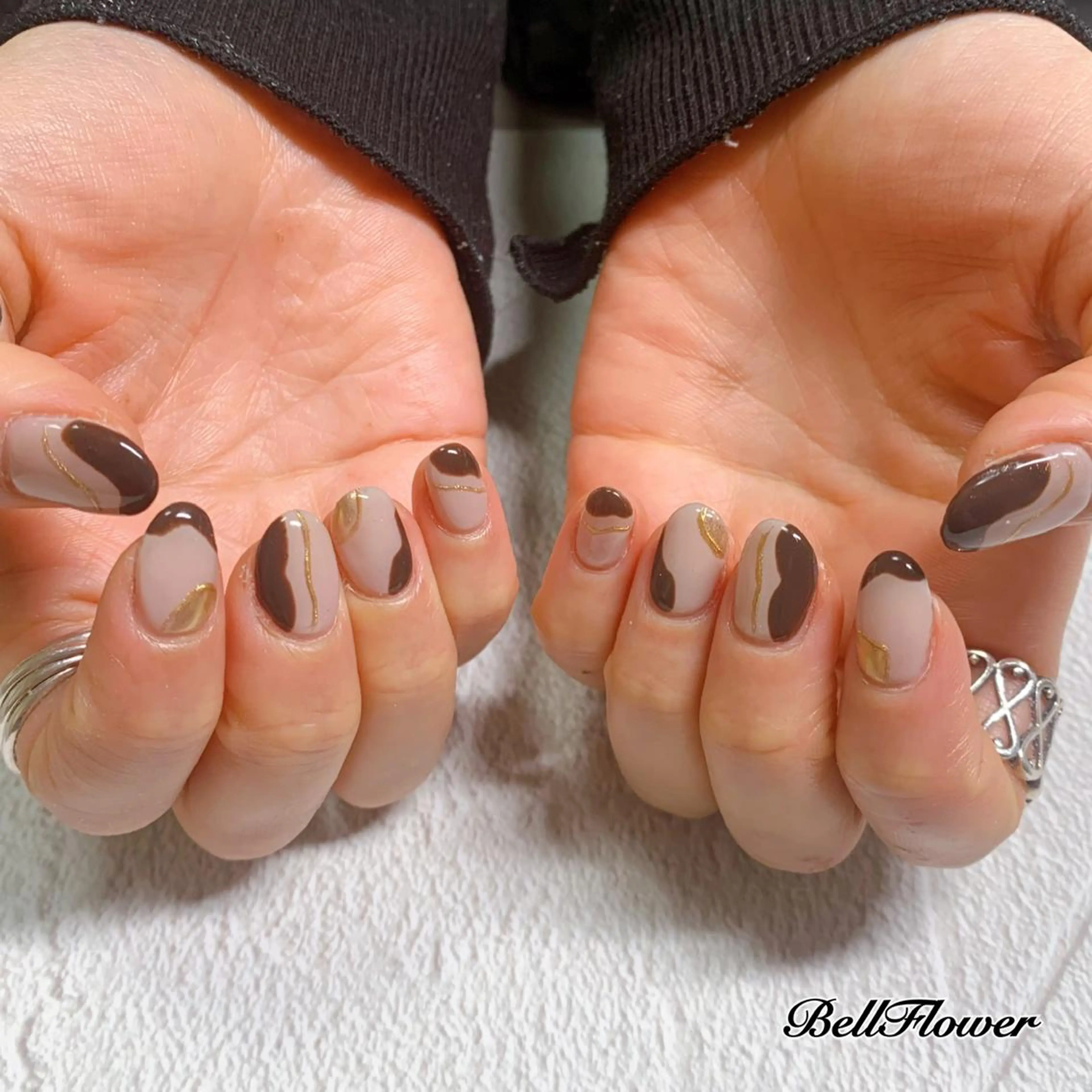 ネイル ハンドネイル Bell Flowerのネイルデザイン