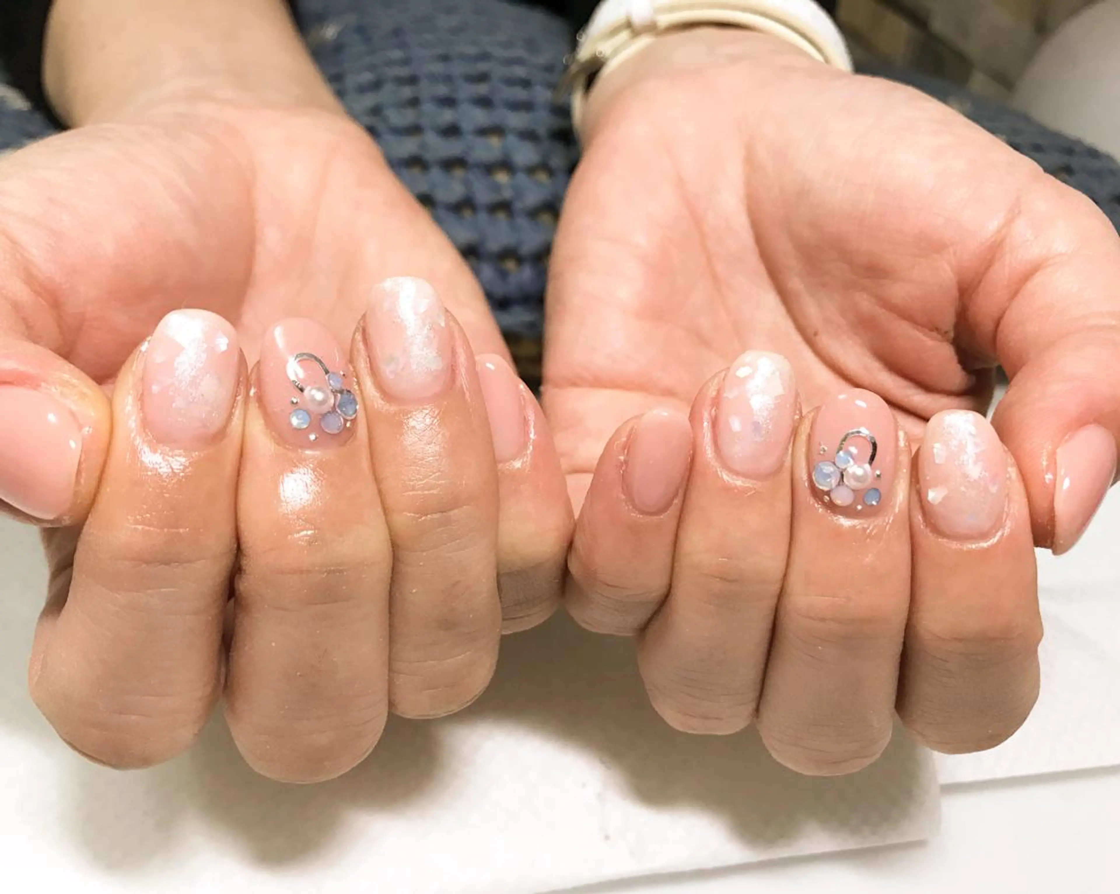 ネイル 入学式 フットネイル シンプルネイル 春ネイル ホワイト ネイル フフラ所属・nail fufla ♡yamane♡のネイルデザイン