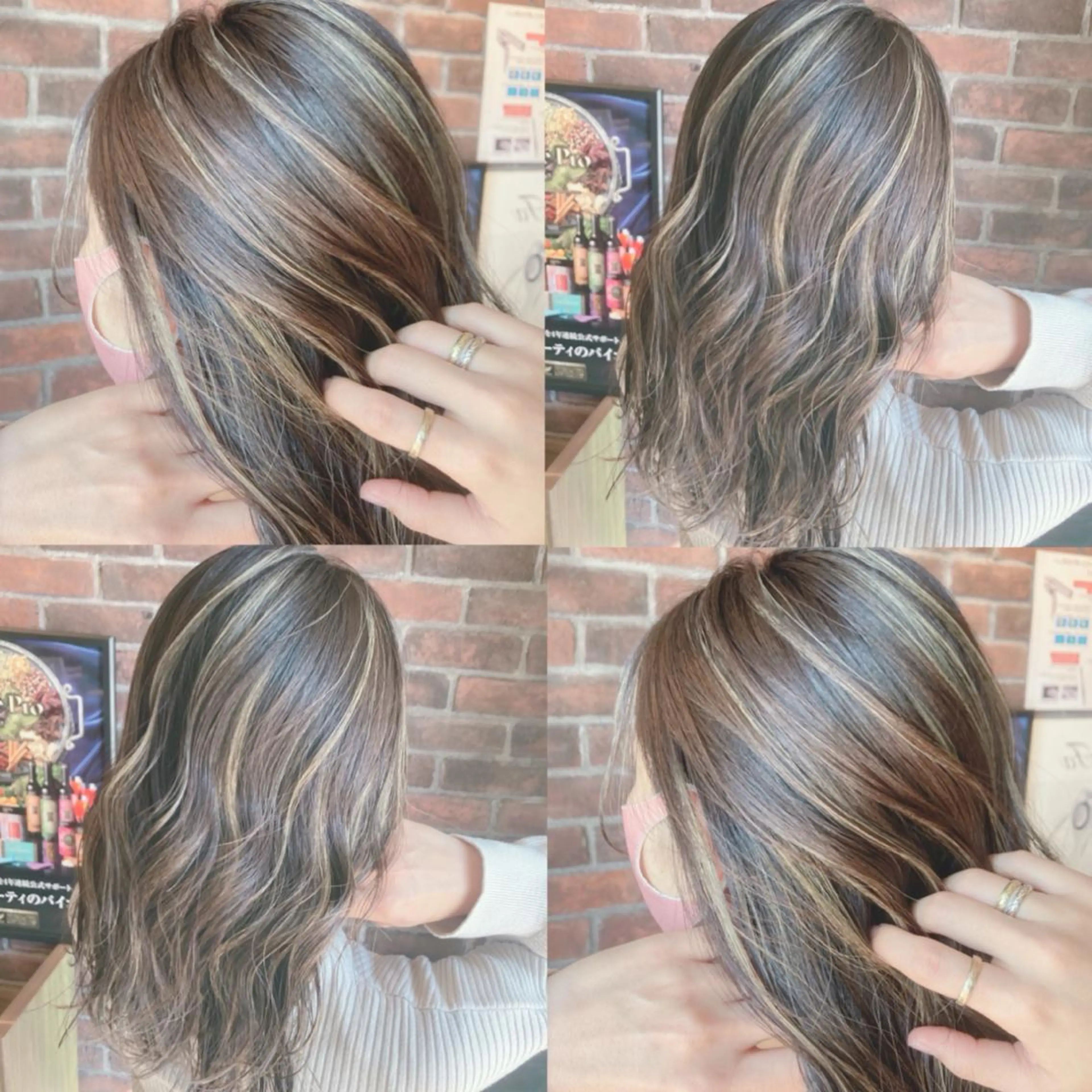 セミロング カラー ハイライトカラー ハイライト ヘアカラー 【ショートボブ🤎】 YU-KAのヘアスタイル