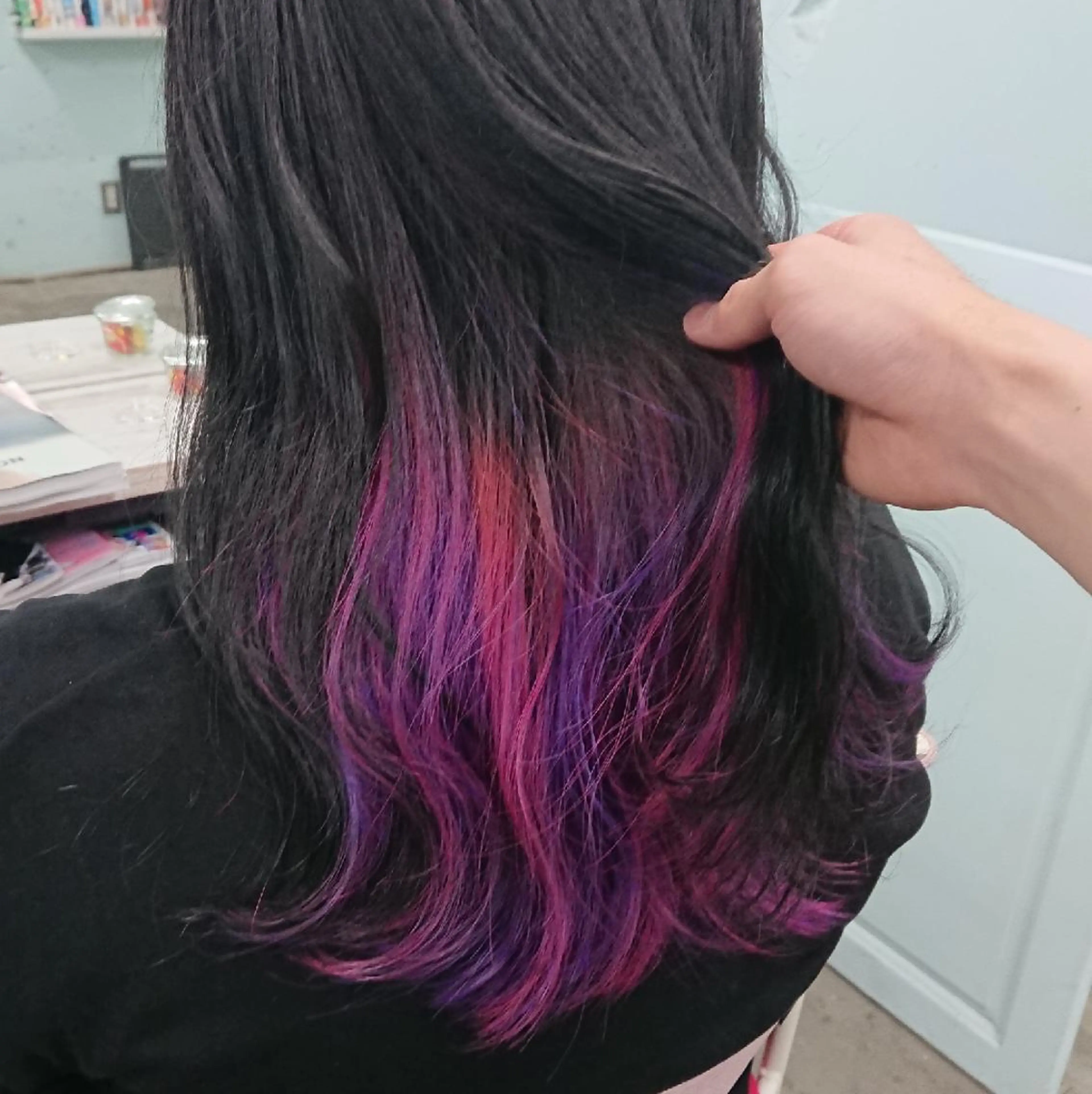 セミロング カラー カット ヘアカラー 艶髪サラサラカラー 🌈前原健吾のヘアスタイル