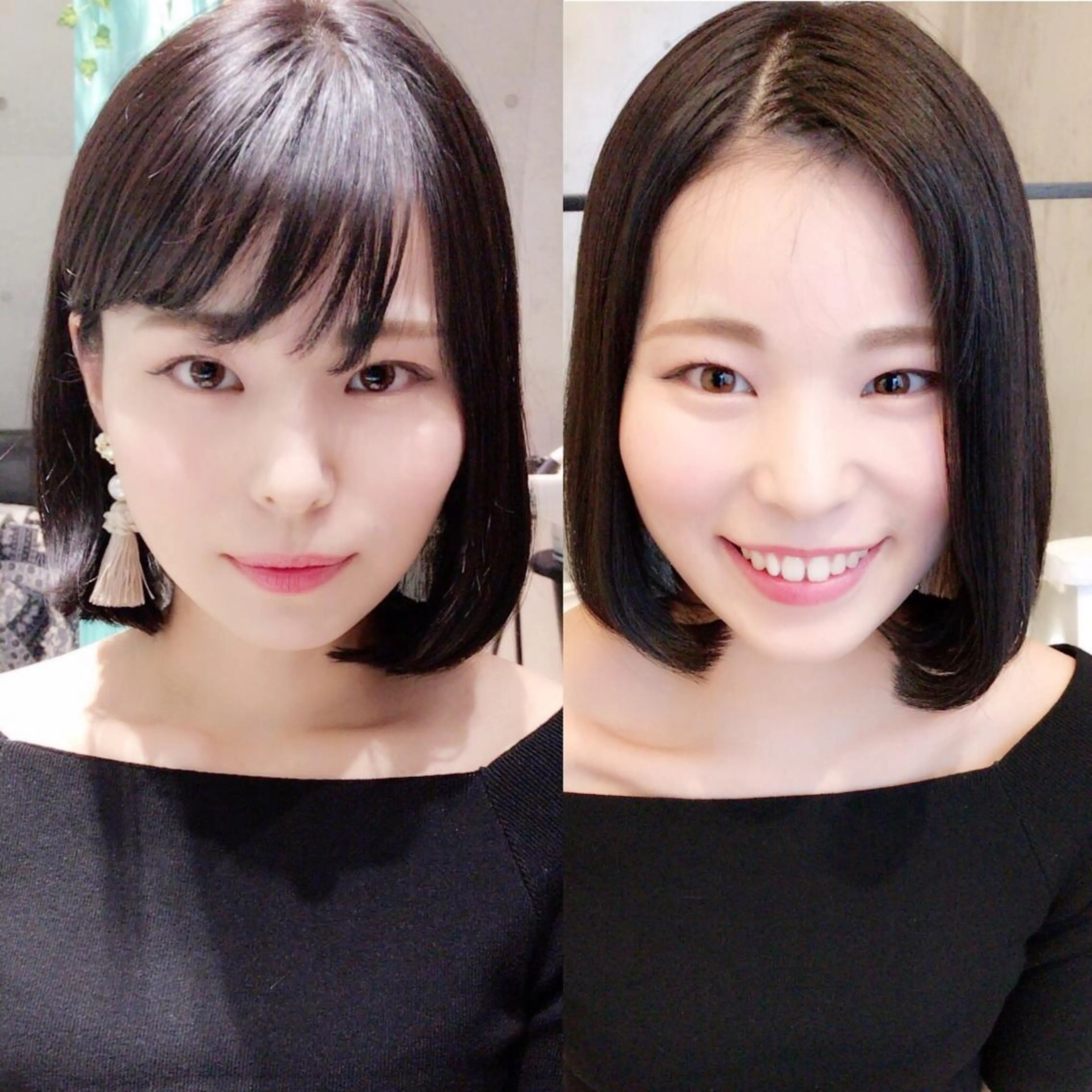ショート カラー ヘアアレンジ ネイル マツエク・マツパ シールエクステ ベージュカラー ブルーカラー ブルージュ ダブルカラー ACHFILO モデル募集のヘアスタイル
