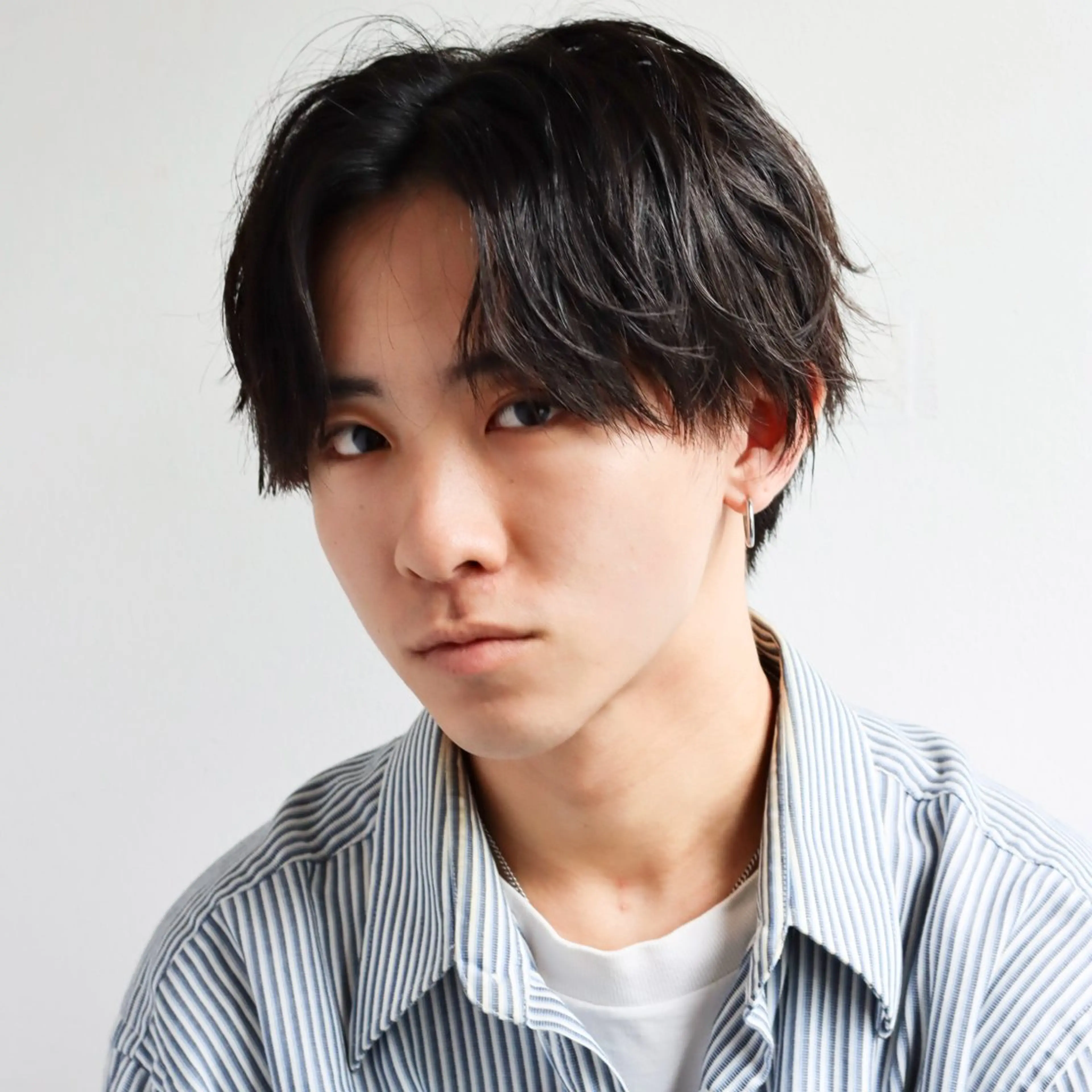 メンズ センターパート Bonheur所属・茨木メンズ/フェザー パーマ/酒井壮大のヘアスタイル