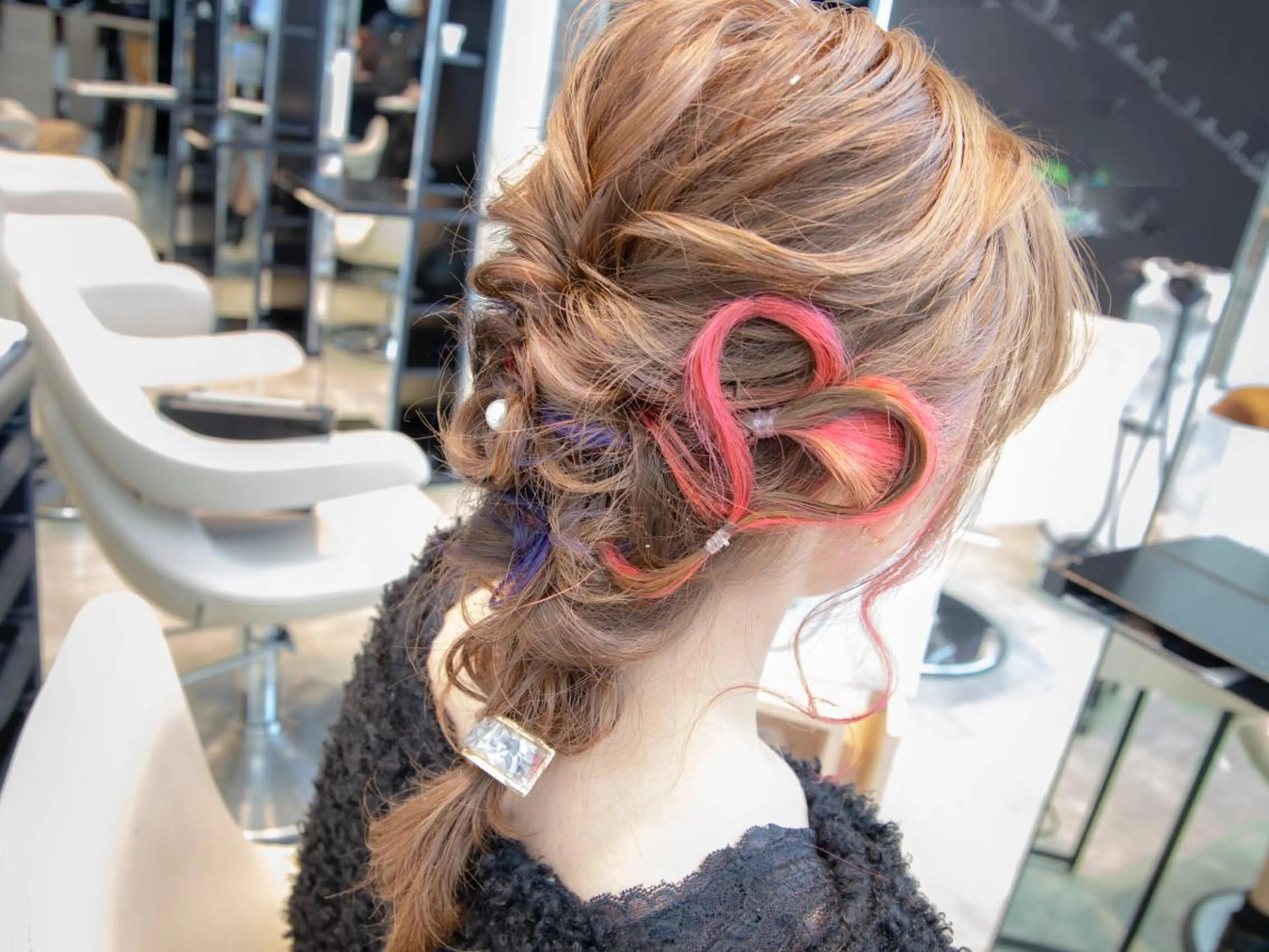 ロング カラー ヘアアレンジ Re:ta Hair 飯田淳平のヘアスタイル