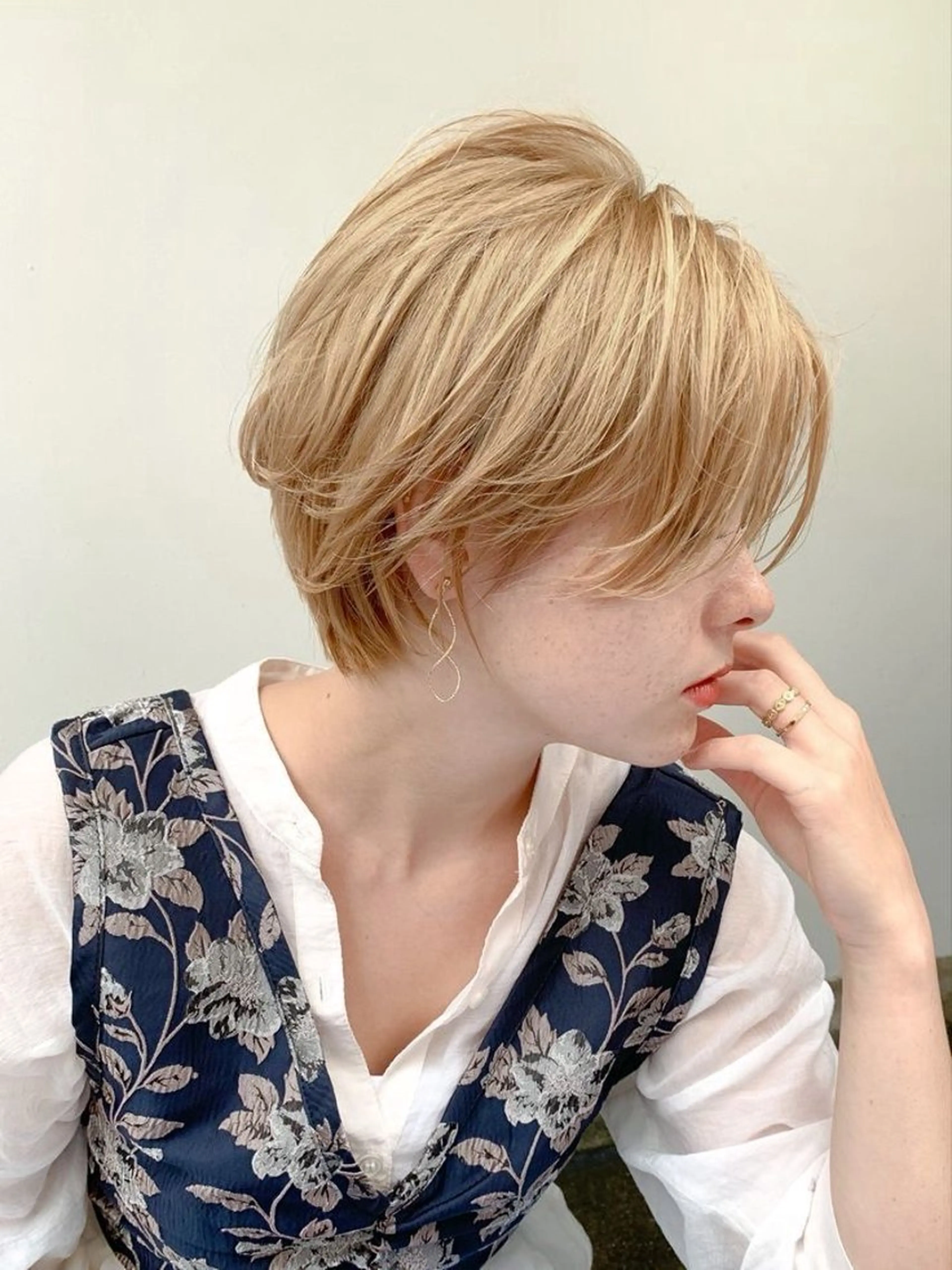 ショート ショートボブ ボブ ショートヘア リリカ🐈‍⬛ブリー チカラー/上永谷のヘアスタイル