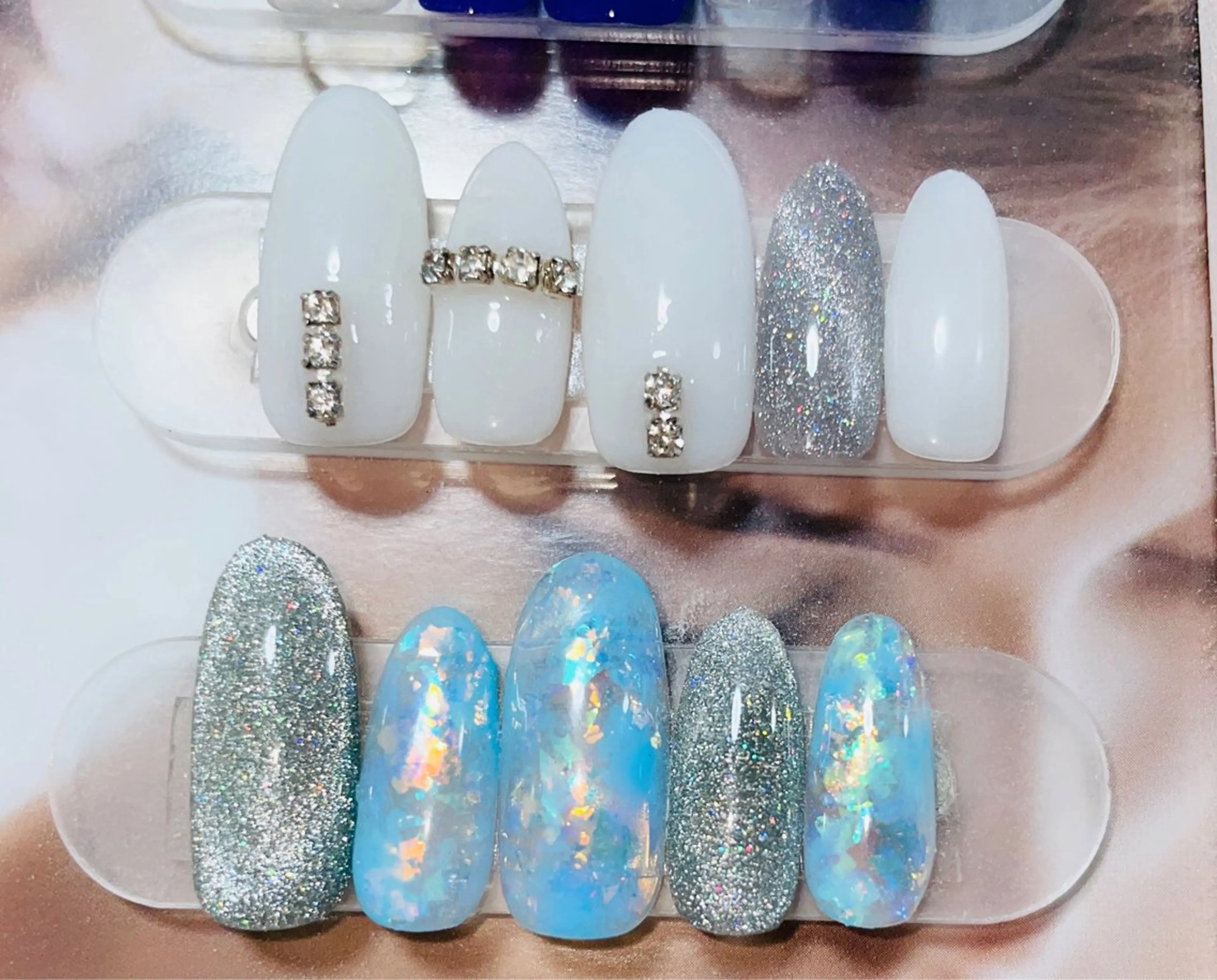 ネイル フットネイル フレンチネイル ジェルネイル 韓国ネイル ラメ(グリッター) Risa ネイルサロンKOTOのネイルデザイン