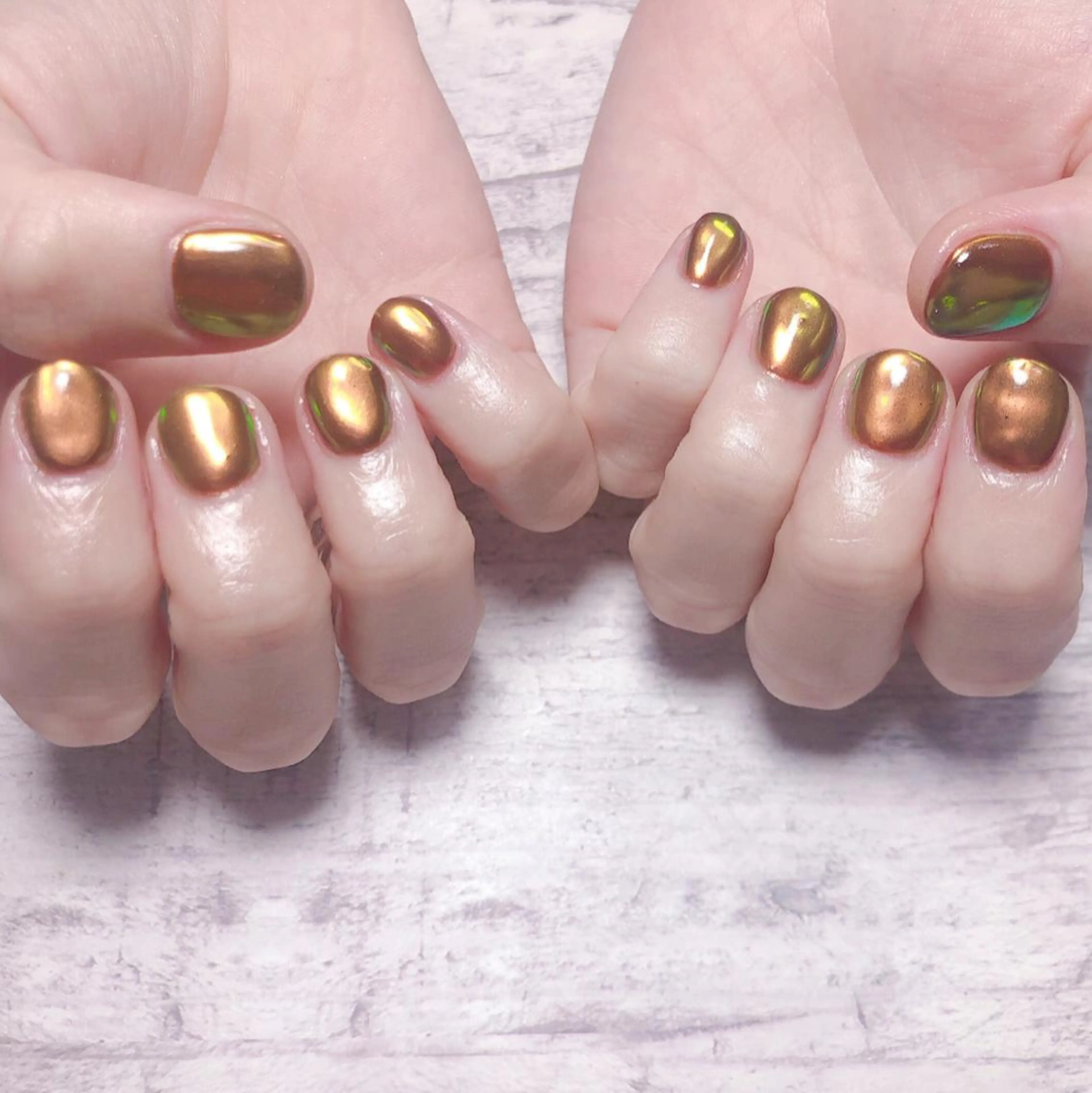 ネイル ミラーネイル 個室ネイルサロンDolly Girl〜ドーリーガール〜所属・DollyGirl KYOKOのネイルデザイン