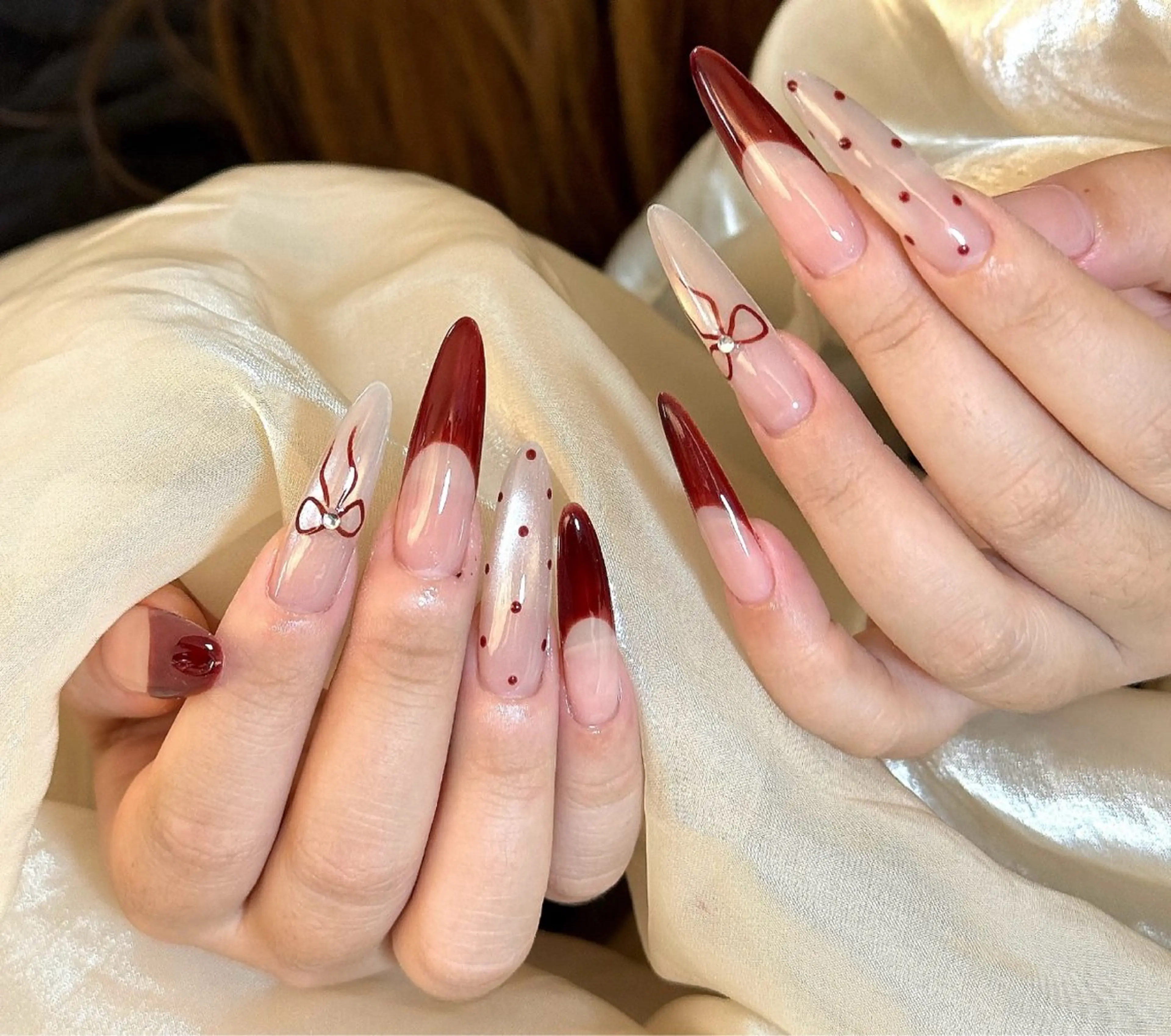 ネイル アートネイル チークネイル 長さ出し フラワーネイル フットネイル YK 美学院のネイルデザイン