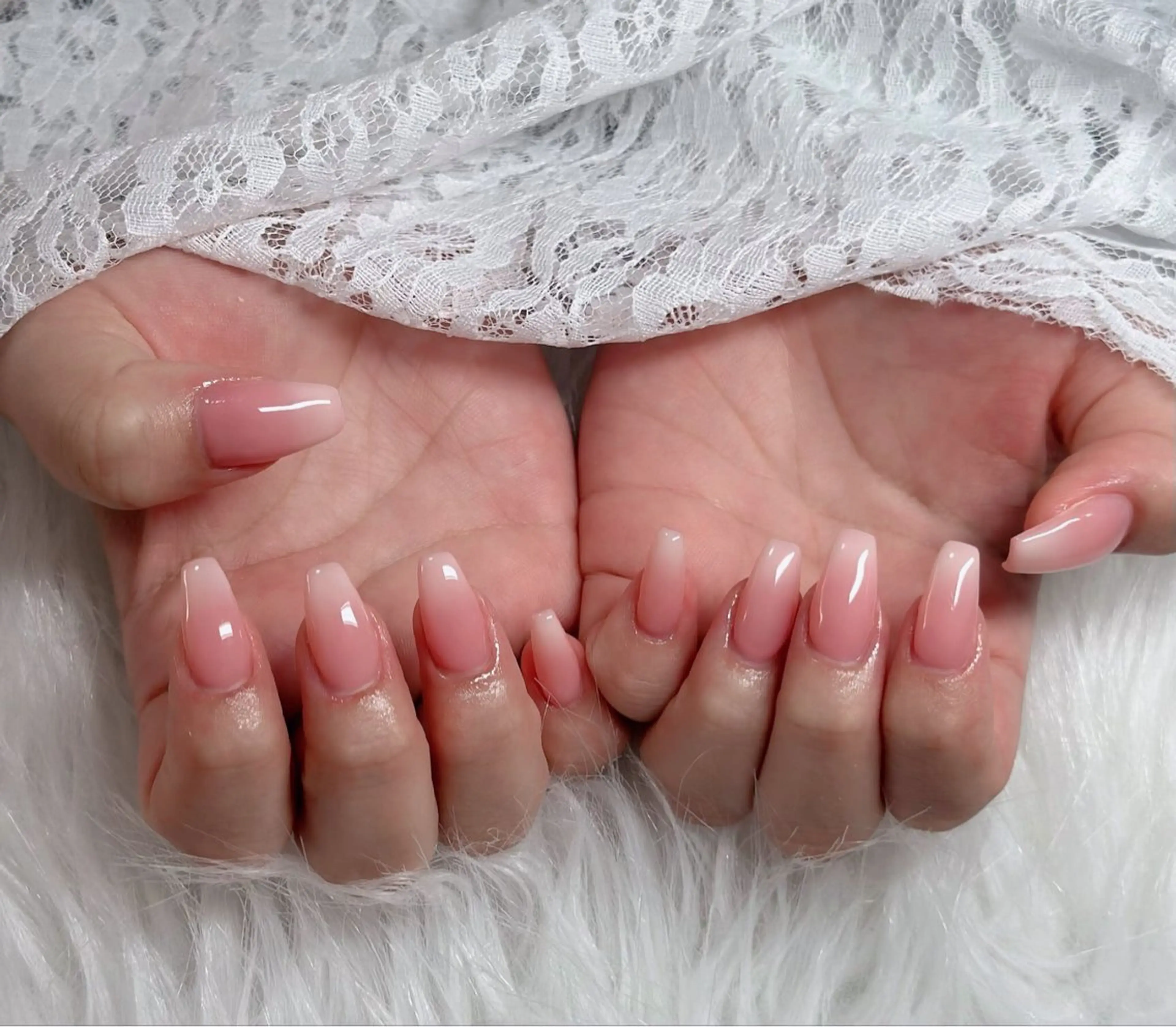 ネイル アートネイル 成人式 ジェルネイル ニュアンスネイル 夏ネイル ハンドネイル neco H.babynailのネイルデザイン