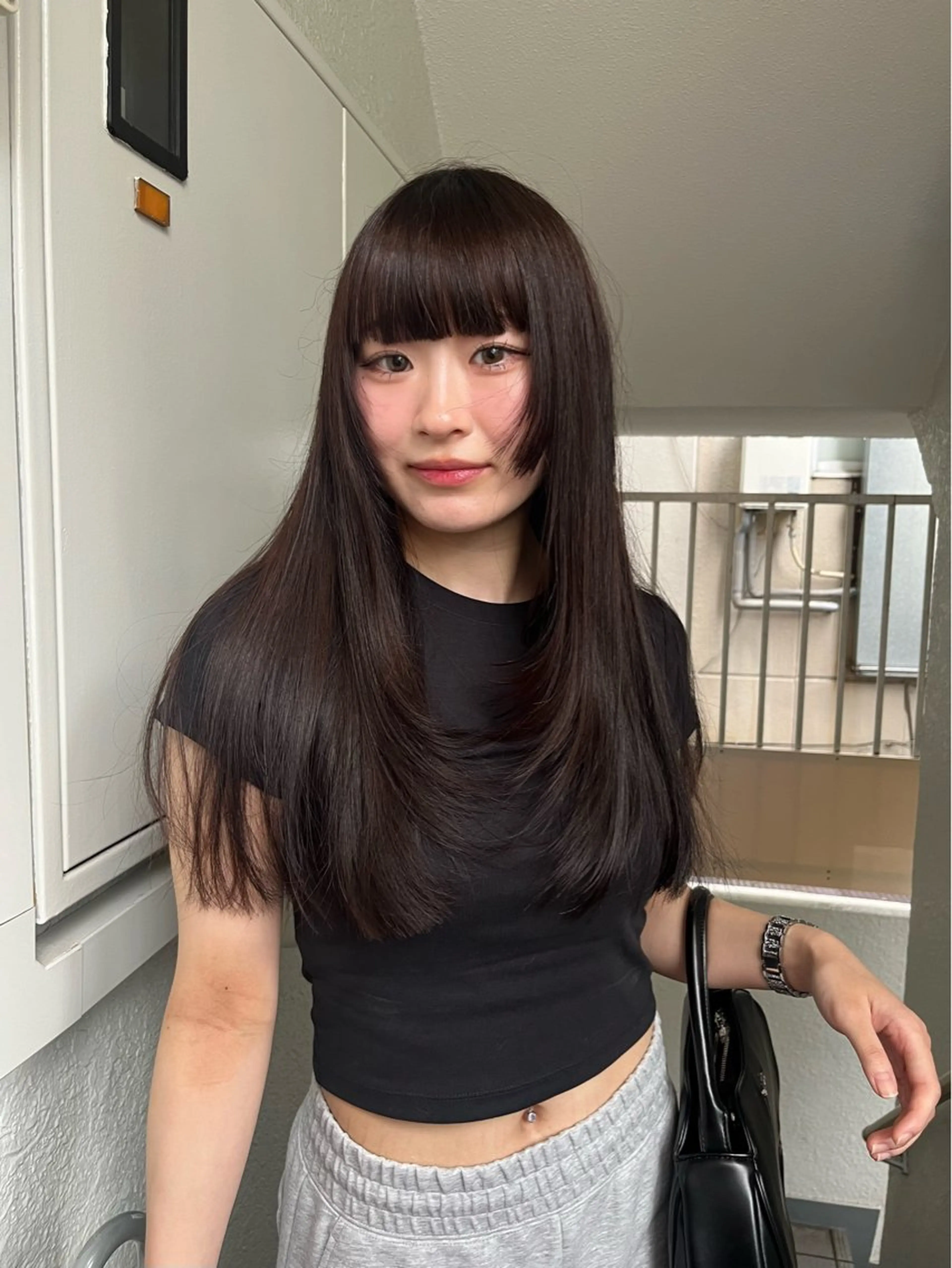 ロング カラー カット 似合わせレイヤー🍏 ★パーマ/ののかのヘアスタイル