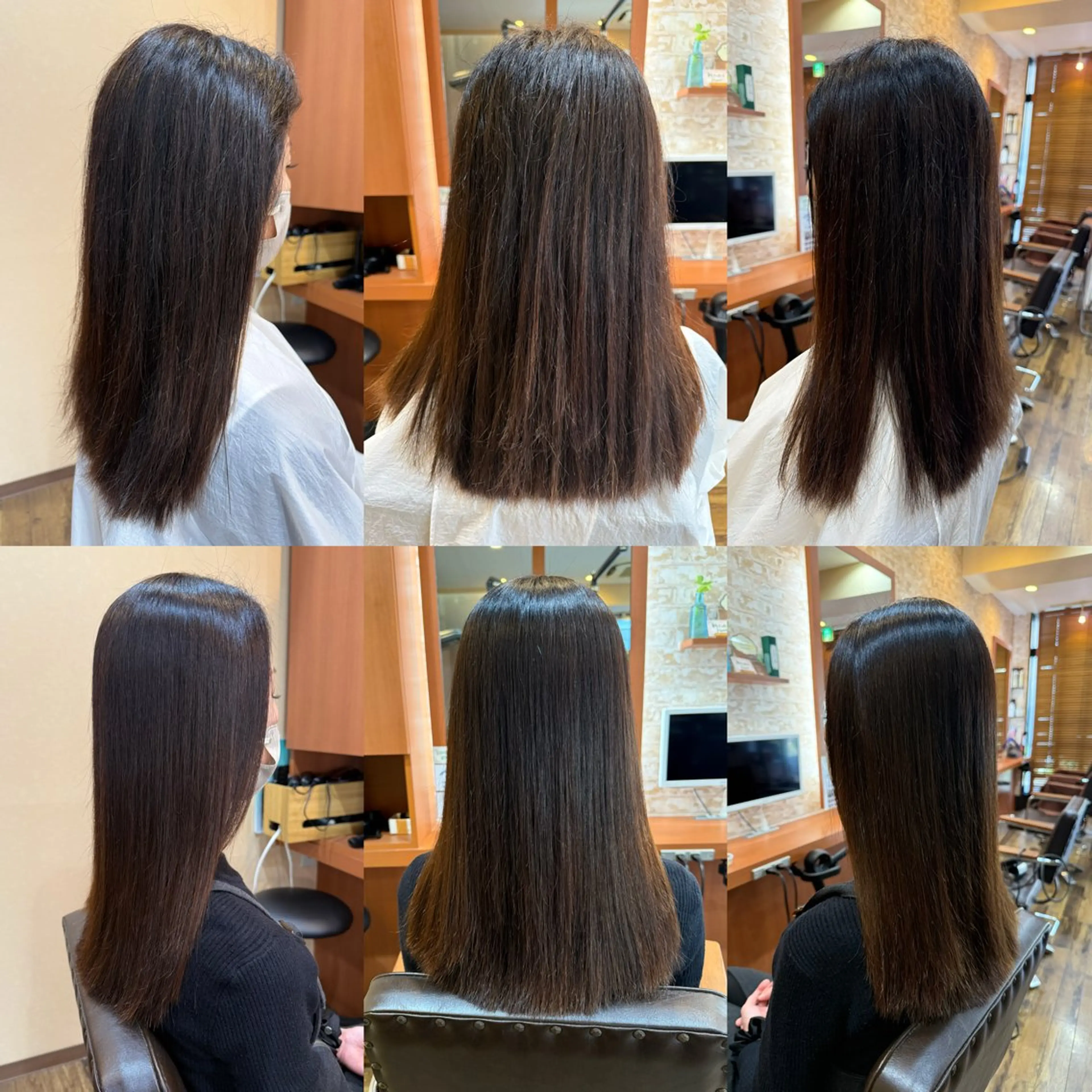 ロング 縮毛矯正 山口 博司のヘアスタイル