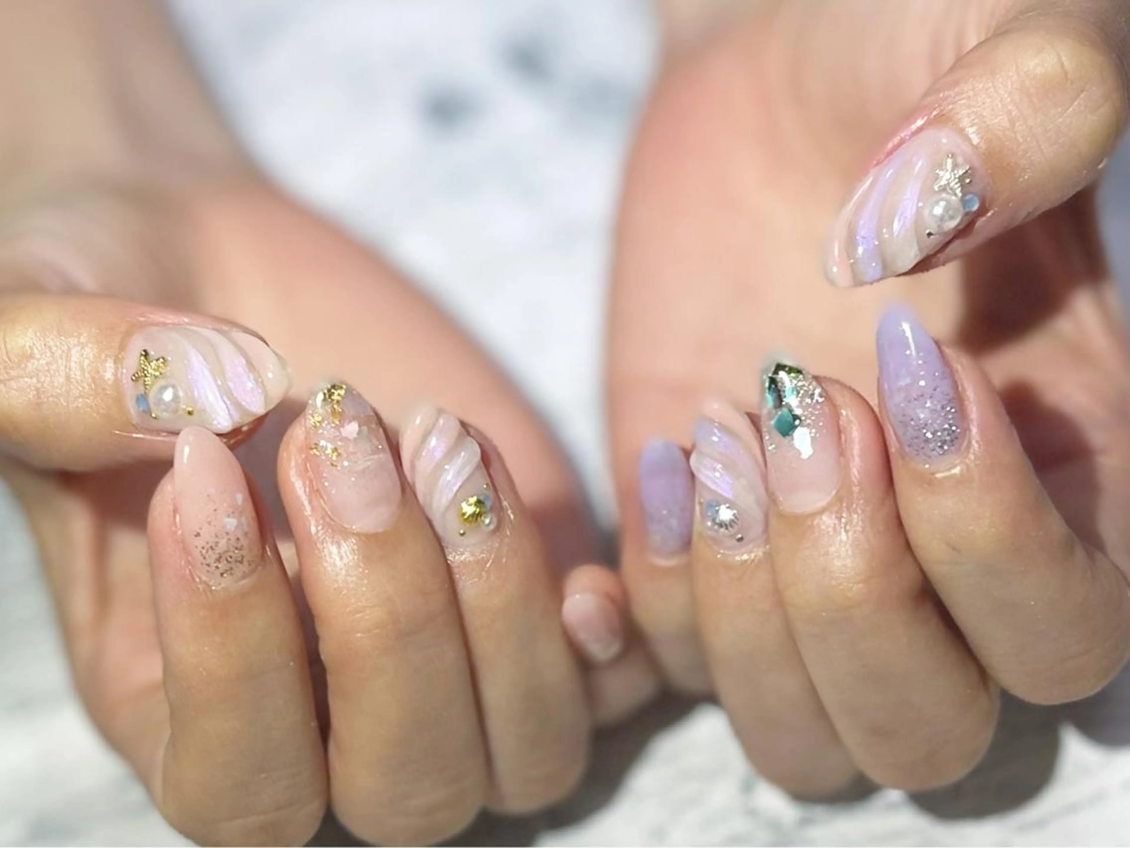 ネイル フットネイル ニュアンスネイル シンプルネイル 春ネイル 夏ネイル ネイル フフラ所属・nail fufla ♡yamane♡のネイルデザイン