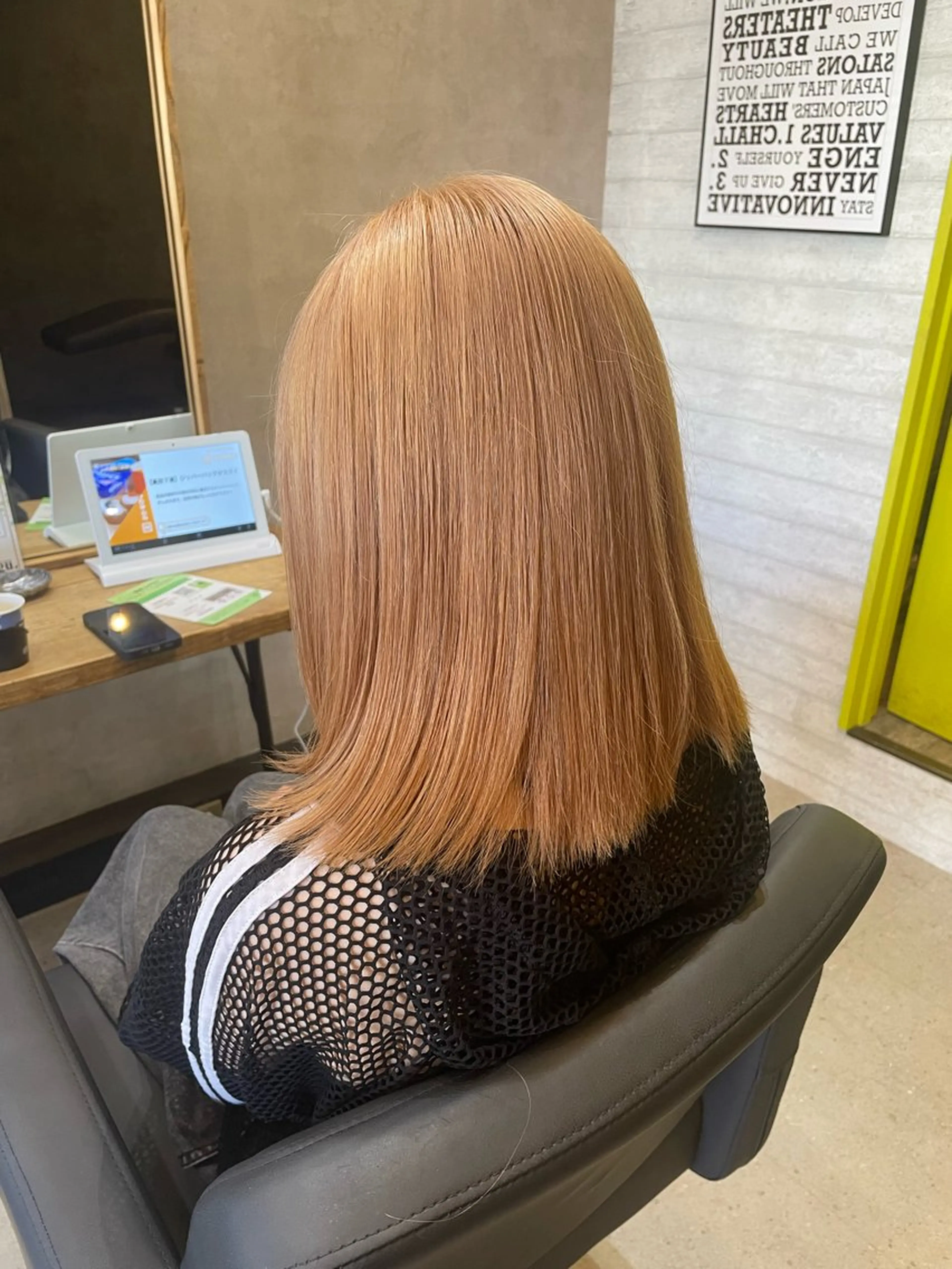 ミディアム カラー カット ヘアカラー トリートメント haf店長 ✂︎タカハシレン✂︎のヘアスタイル