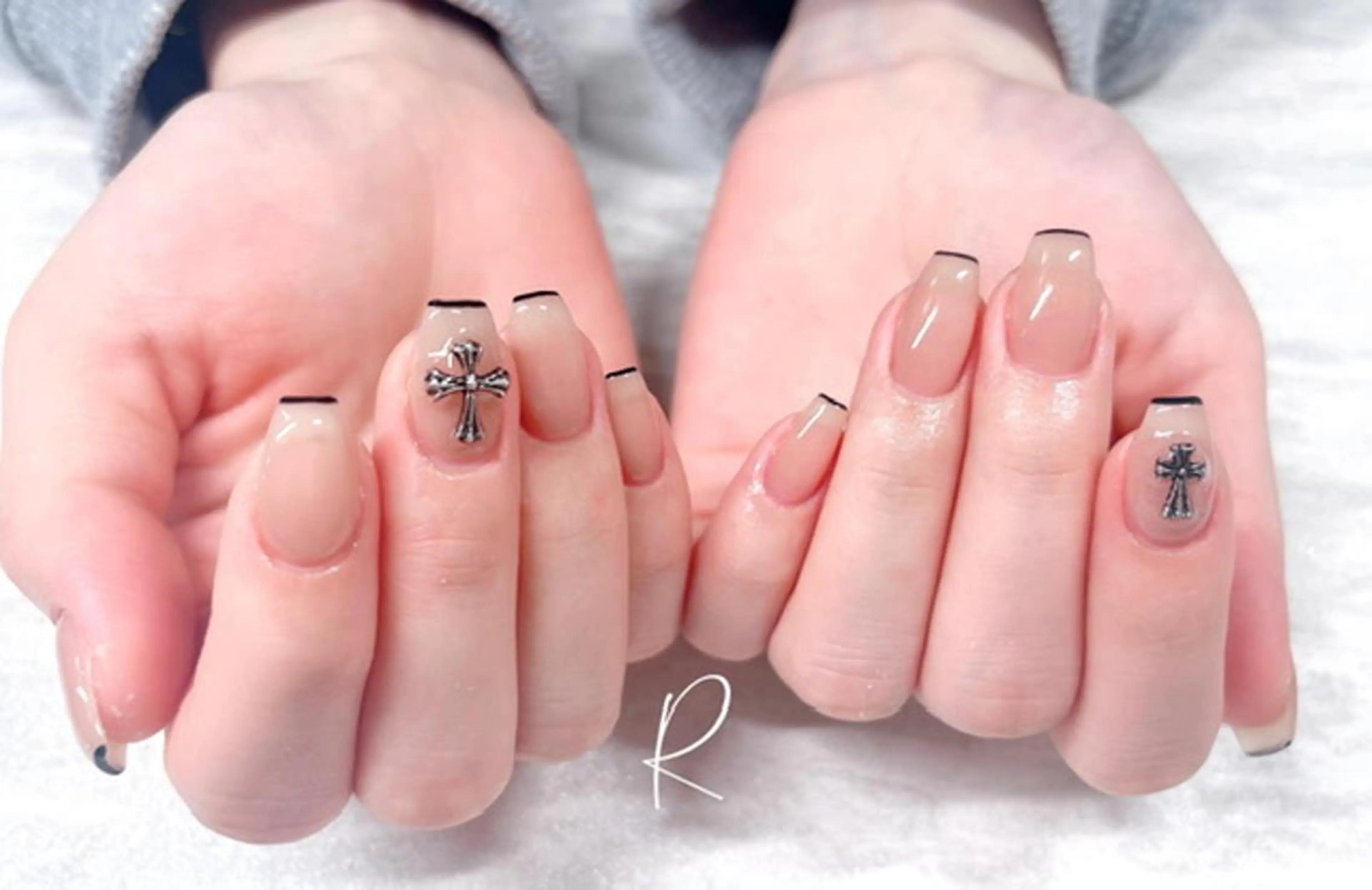 ネイル フレンチネイル 飯塚 みずきのネイルデザイン