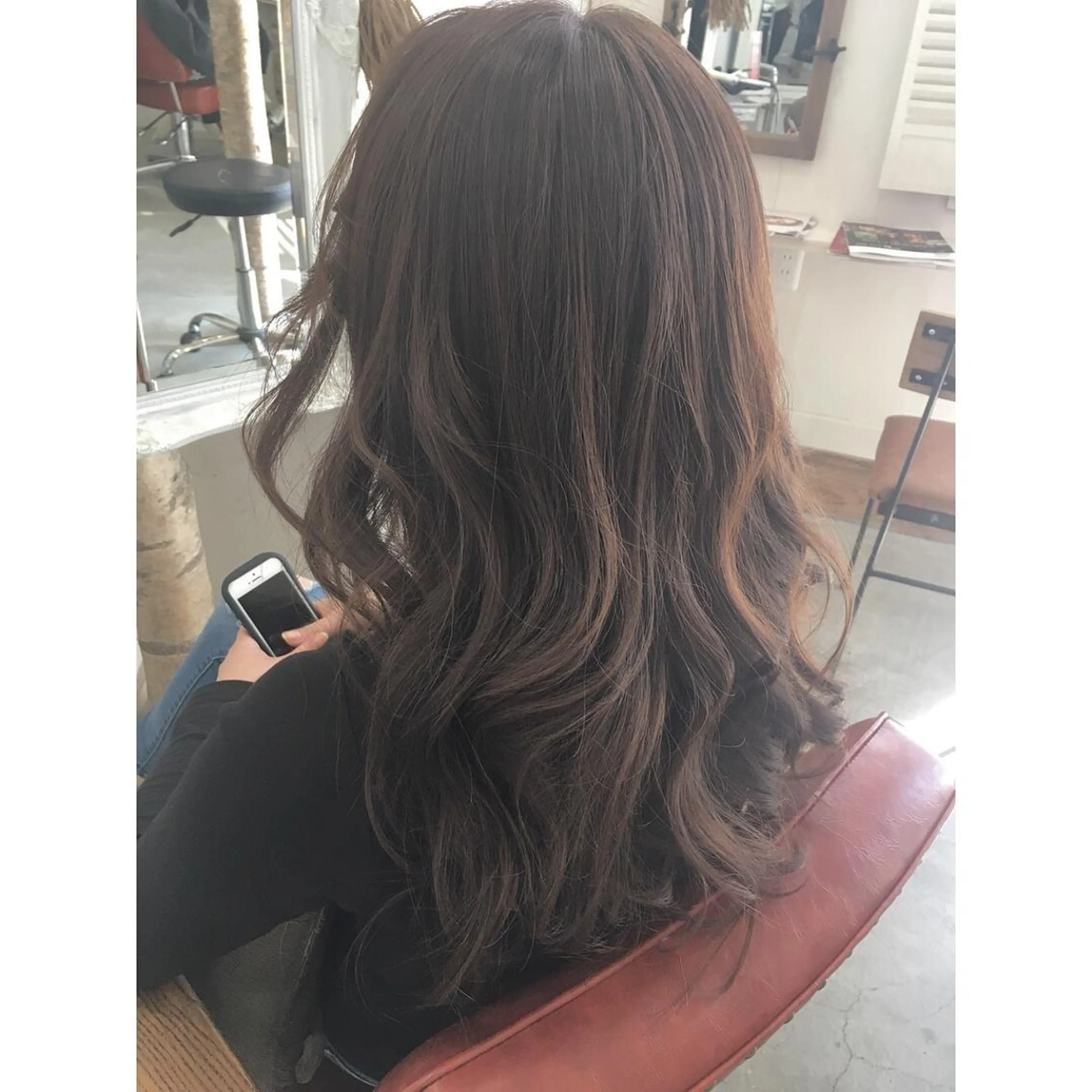 ロング カラー バイオレットカラー fio マナミのヘアスタイル