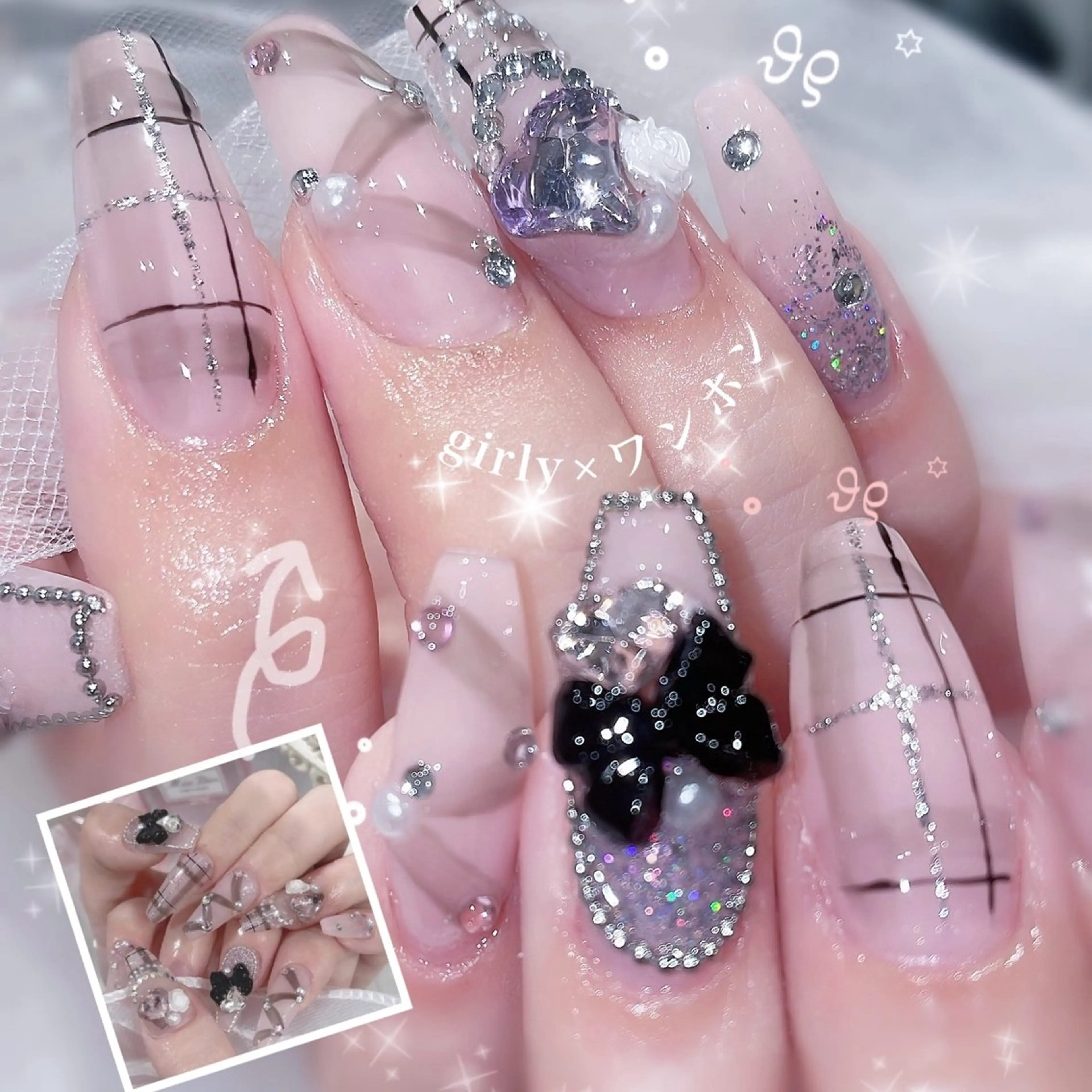 ネイル ハンドネイル GO TODAY SHAiRE SALON原宿 Liber所属・️🫧もこ 艶感ネイル🫧のネイルデザイン